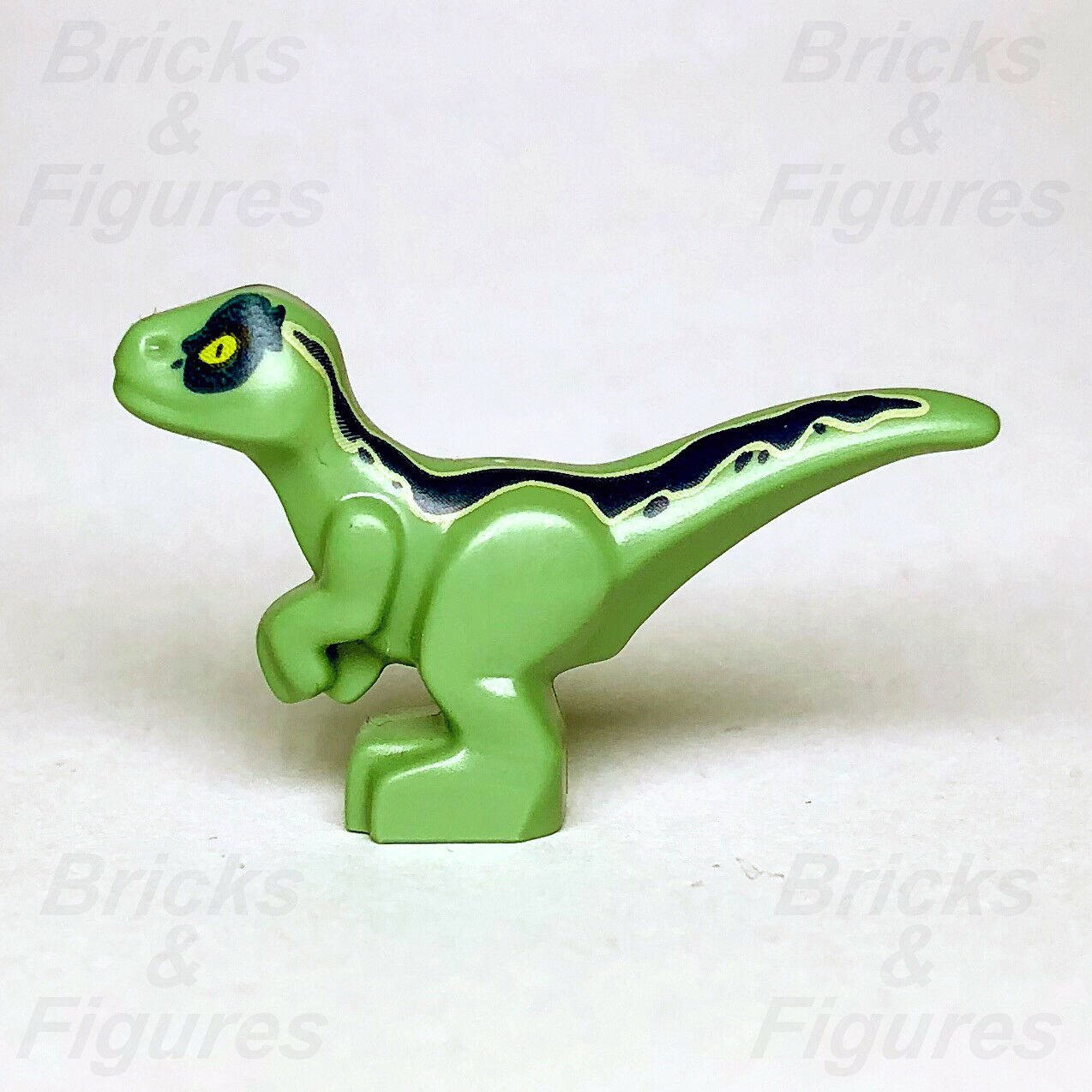 New Jurassic World LEGO Baby Raptor Dark Blue Stripe Dinosaur 30382 75931 75933 - Bricks & Figures