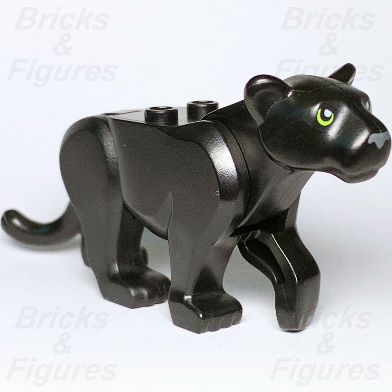 New LEGO Town City Black Panther Jungle Large Cat Animal Minifigure Part 60159 - Bricks & Figures
