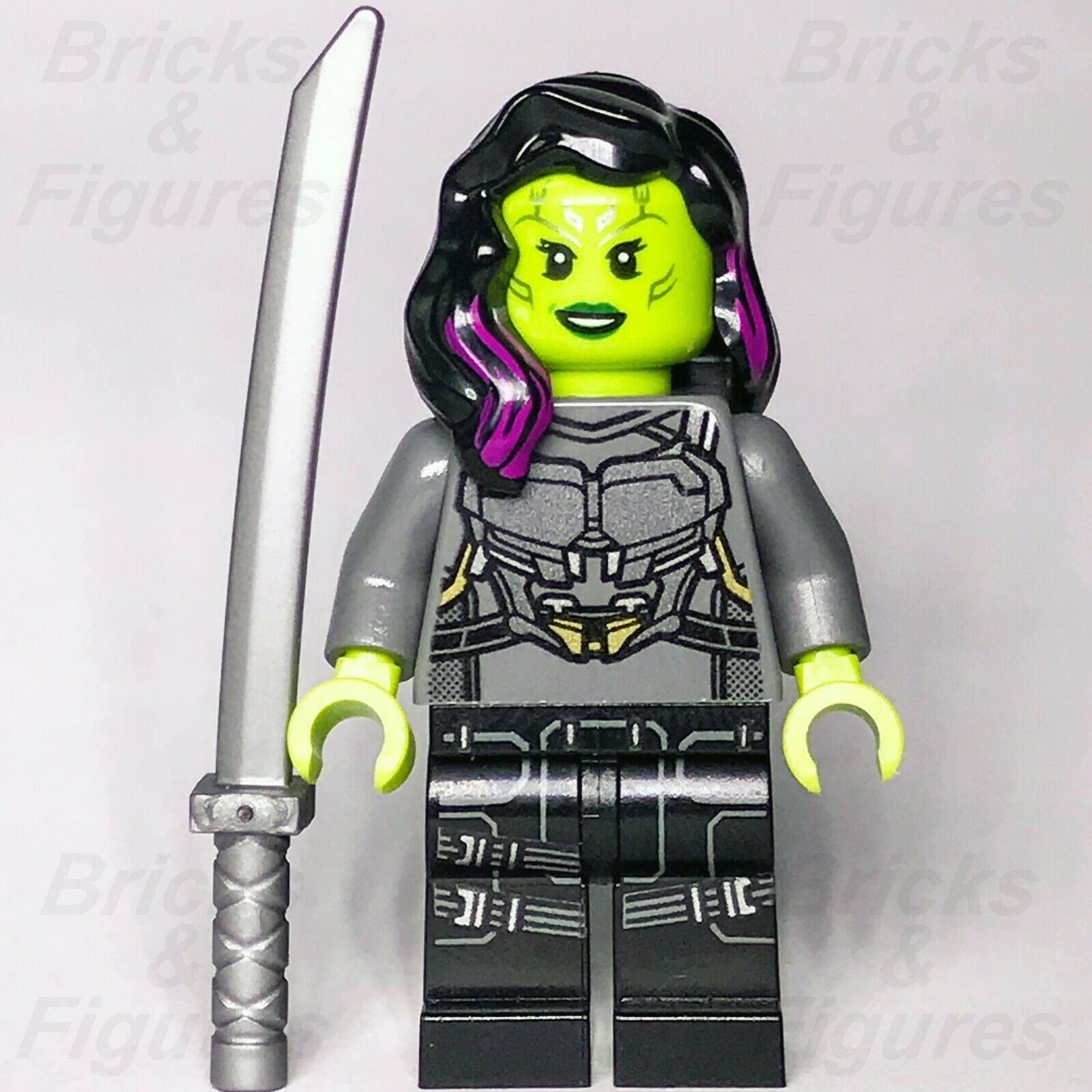 New Marvel Super Heroes LEGO Gamora Guardians of the Galaxy Minifigure 76081 - Bricks & Figures