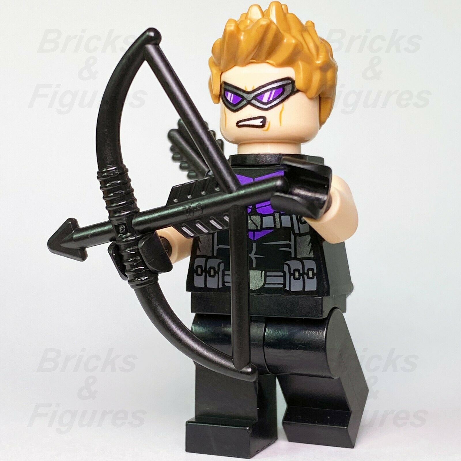 New Marvel Super Heroes LEGO Hawkeye with Goggles Avengers Minifigure 76143 - Bricks & Figures