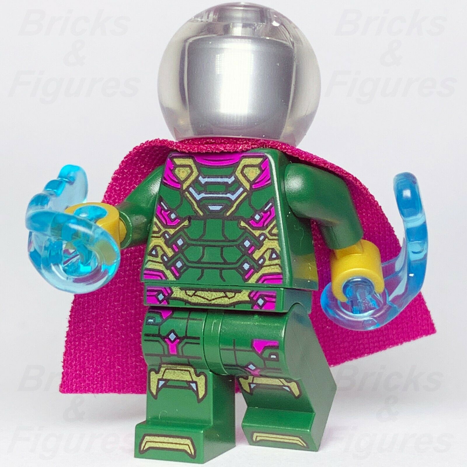 New Marvel Super Heroes LEGO Mysterio Minifigure Spider-Man 76128 76129 76130 - Bricks & Figures