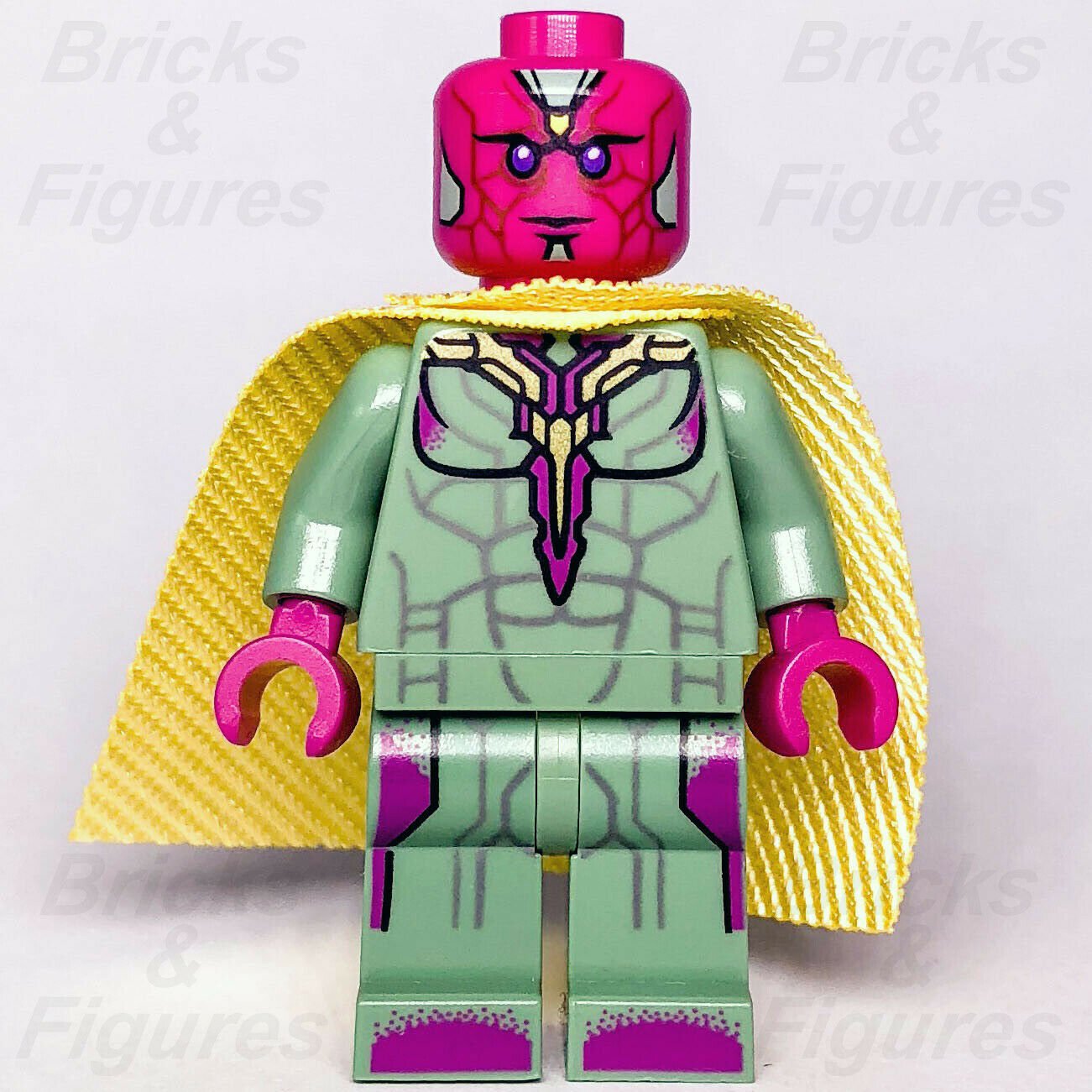 New Marvel Super Heroes LEGO Vision Avengers Minifigure 76103 76067 sh303 - Bricks & Figures