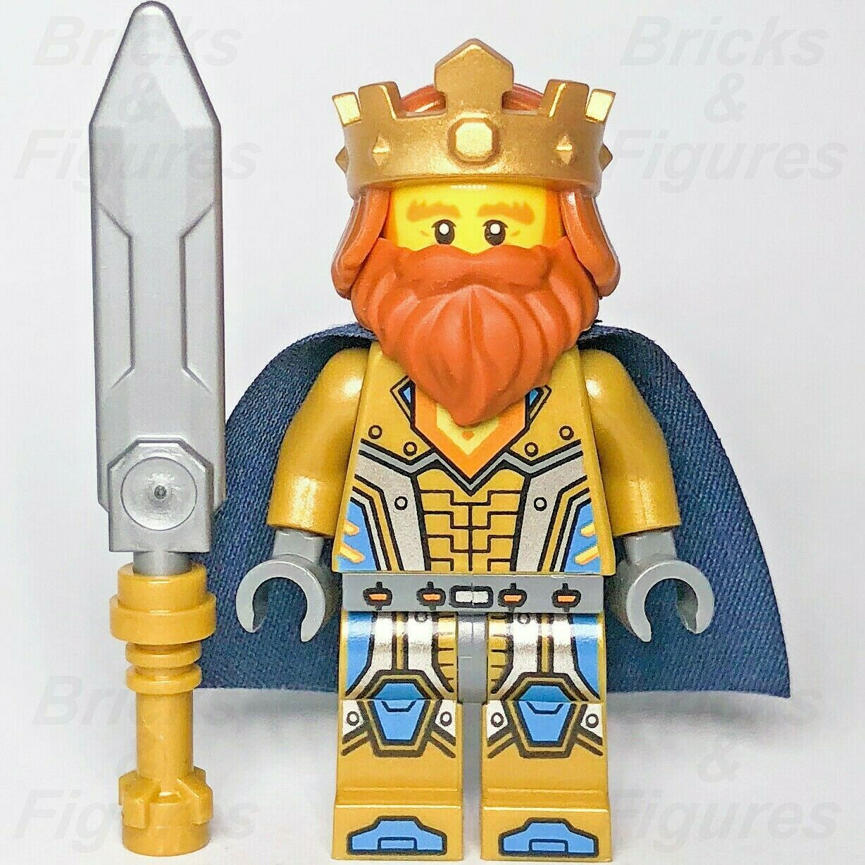 New Nexo Knights LEGO King Halbert with Sword & Cape Minifigure 70327 nexo014 - Bricks & Figures