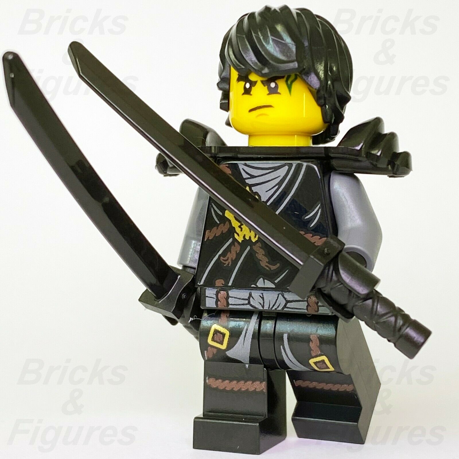 New Ninjago LEGO Cole Day of the Departed Black Ninja Minifigure 891722 Genuine - Bricks & Figures