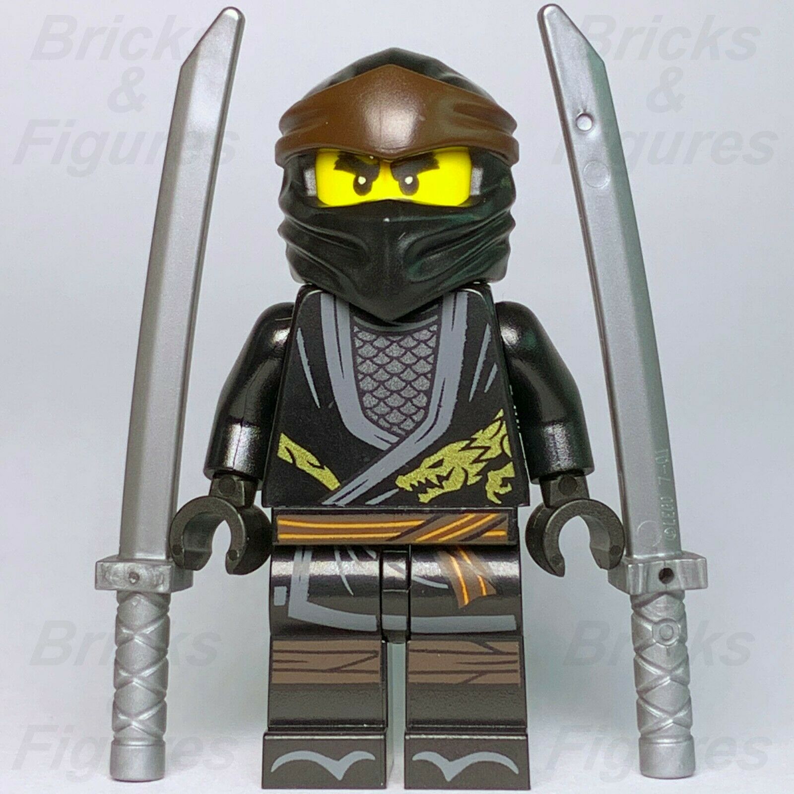 New Ninjago LEGO Cole Legacy Black Ninja Minifigure 70669 70670 70662 Genuine - Bricks & Figures