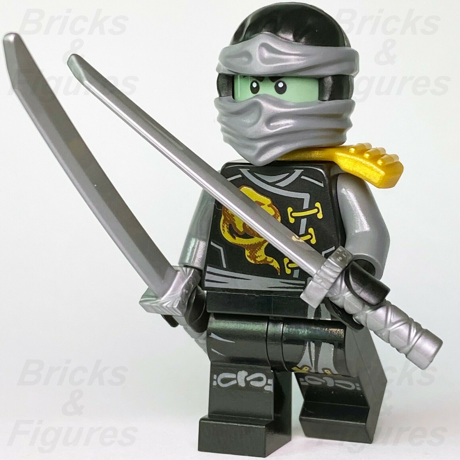 New Ninjago LEGO Ninja Cole Ghost Skybound Master of Earth Minifigure 70604 - Bricks & Figures