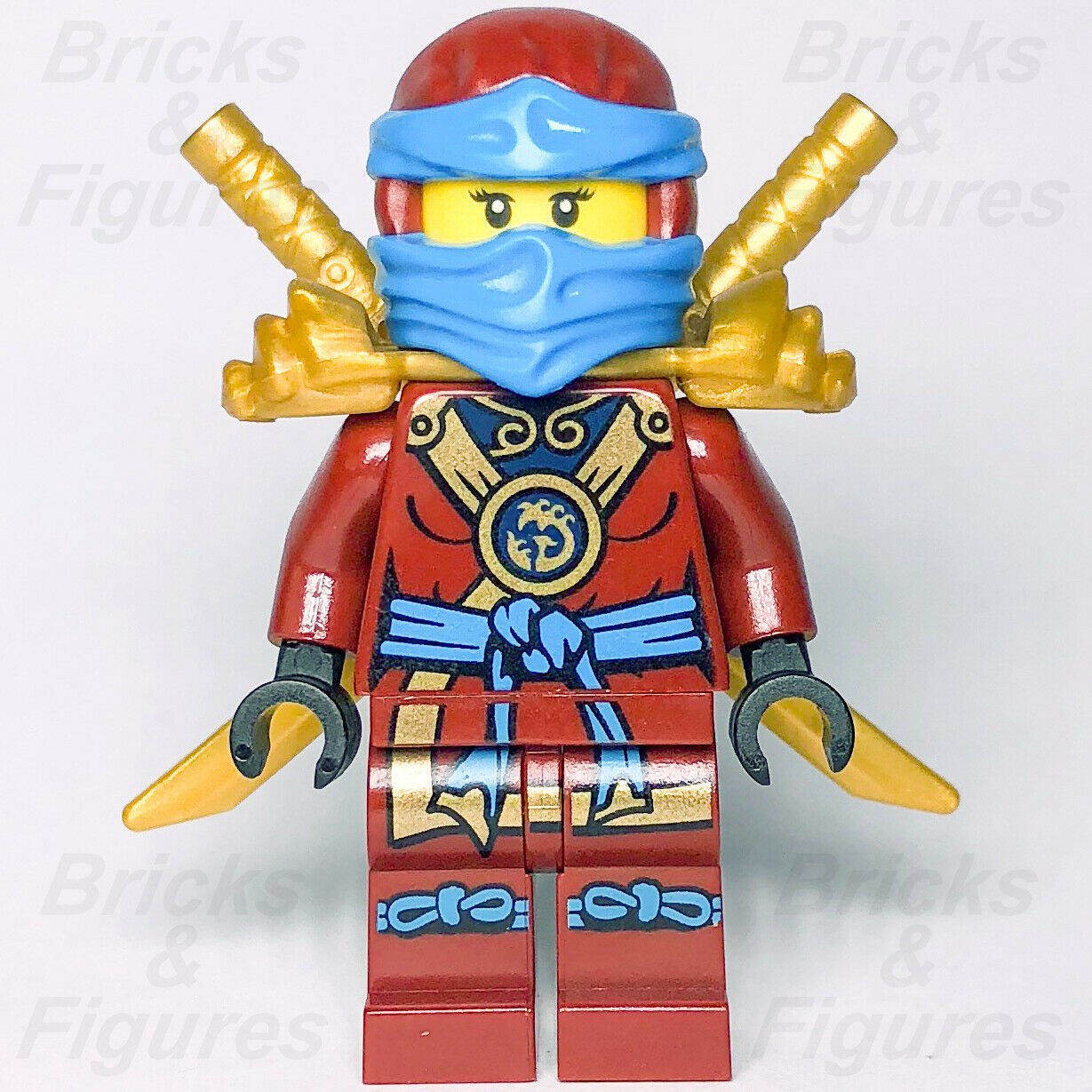 New Ninjago LEGO Nya with Armor Water Ninja Possession Minifigure 70738 70751 - Bricks & Figures