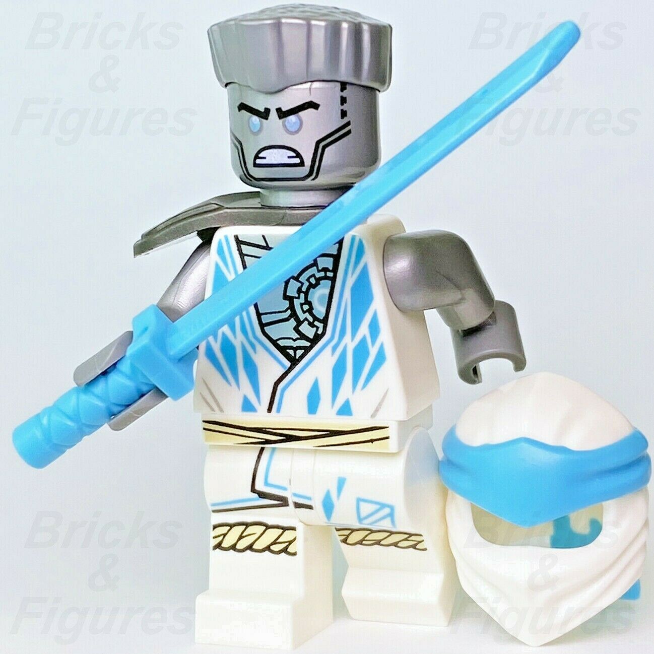 New Ninjago LEGO Zane with Scabbard Ice Ninja Core Minifigure 71765 njo719 - Bricks & Figures