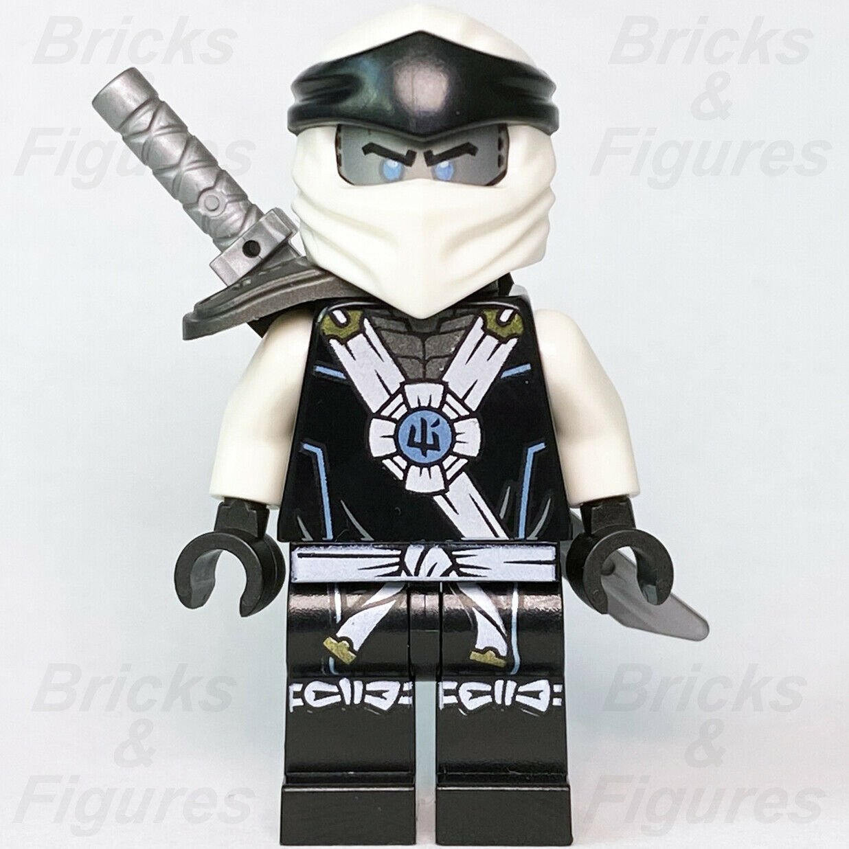 New Ninjago LEGO Zane with Scabbard Legacy Ice Ninja Minifigure 71738 njo635 - Bricks & Figures