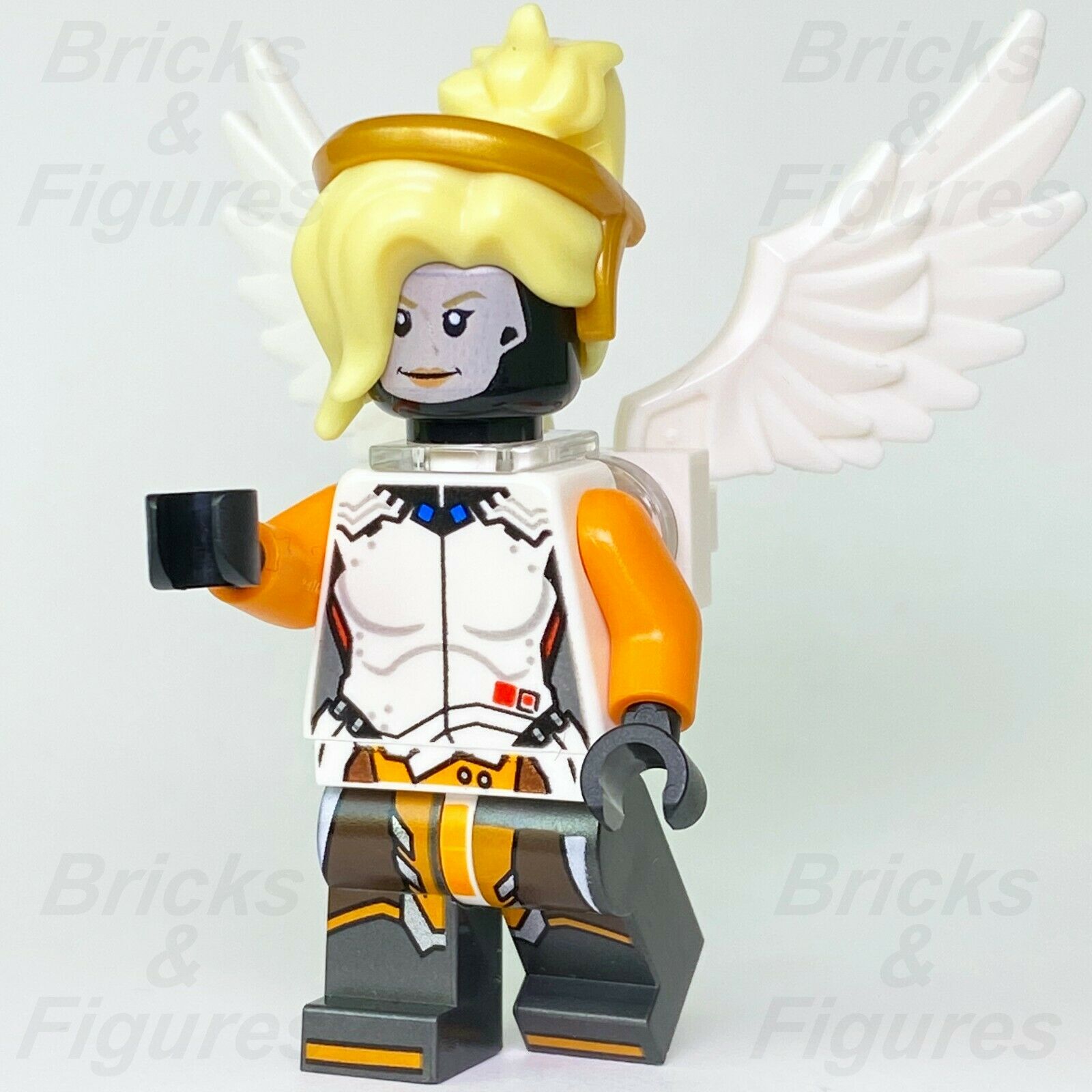 New Overwatch LEGO Mercy Angela Ziegler Field Medic Angel Minifigure 75975 - Bricks & Figures