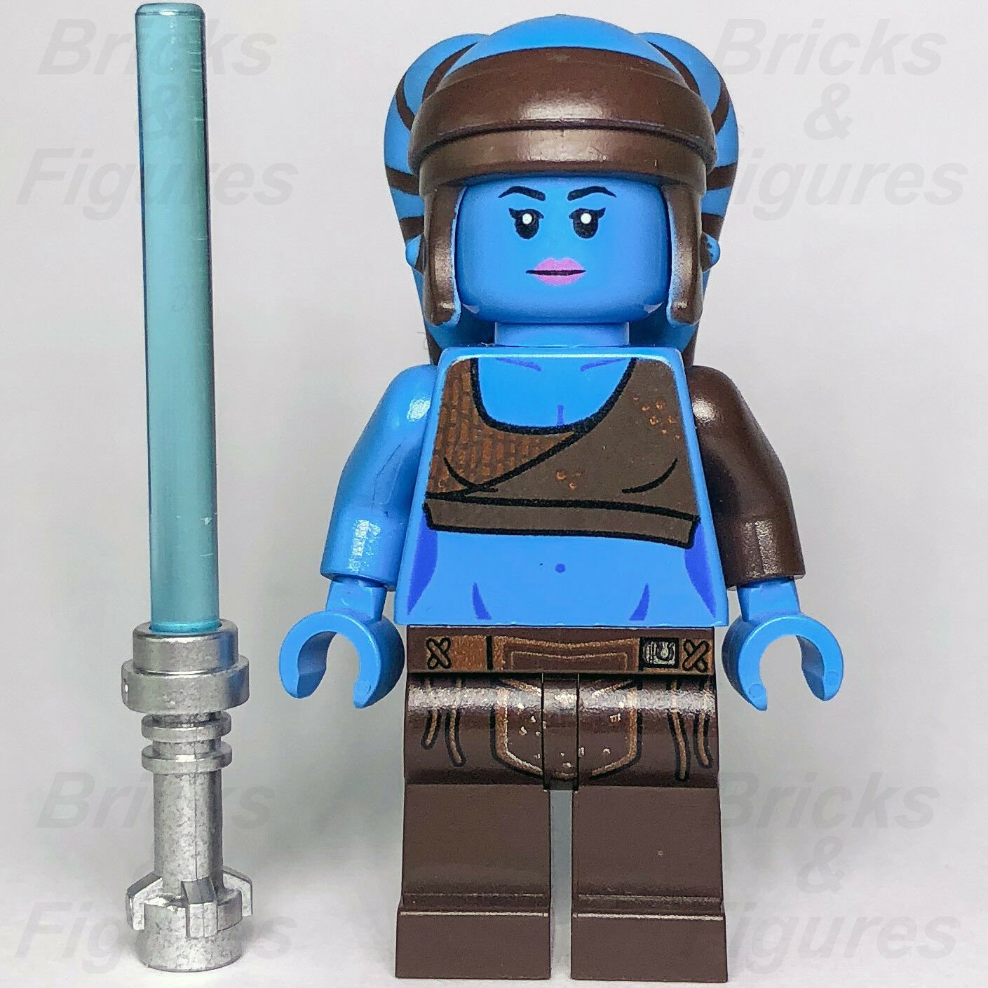 New Star Wars LEGO Aayla Secura Jedi Master Clone War General Minifigure 75182 - Bricks & Figures