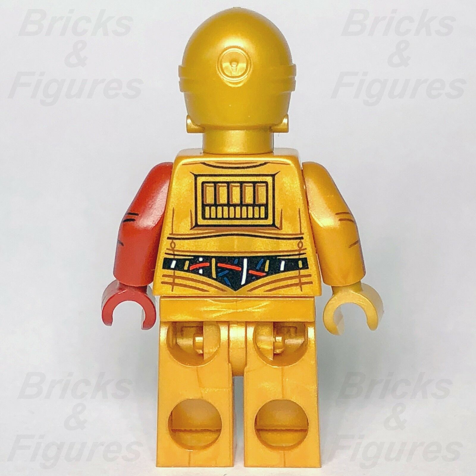 New Star Wars LEGO C-3PO Protocol Droid Dark Red Arm Minifigure 5002948 - Bricks & Figures