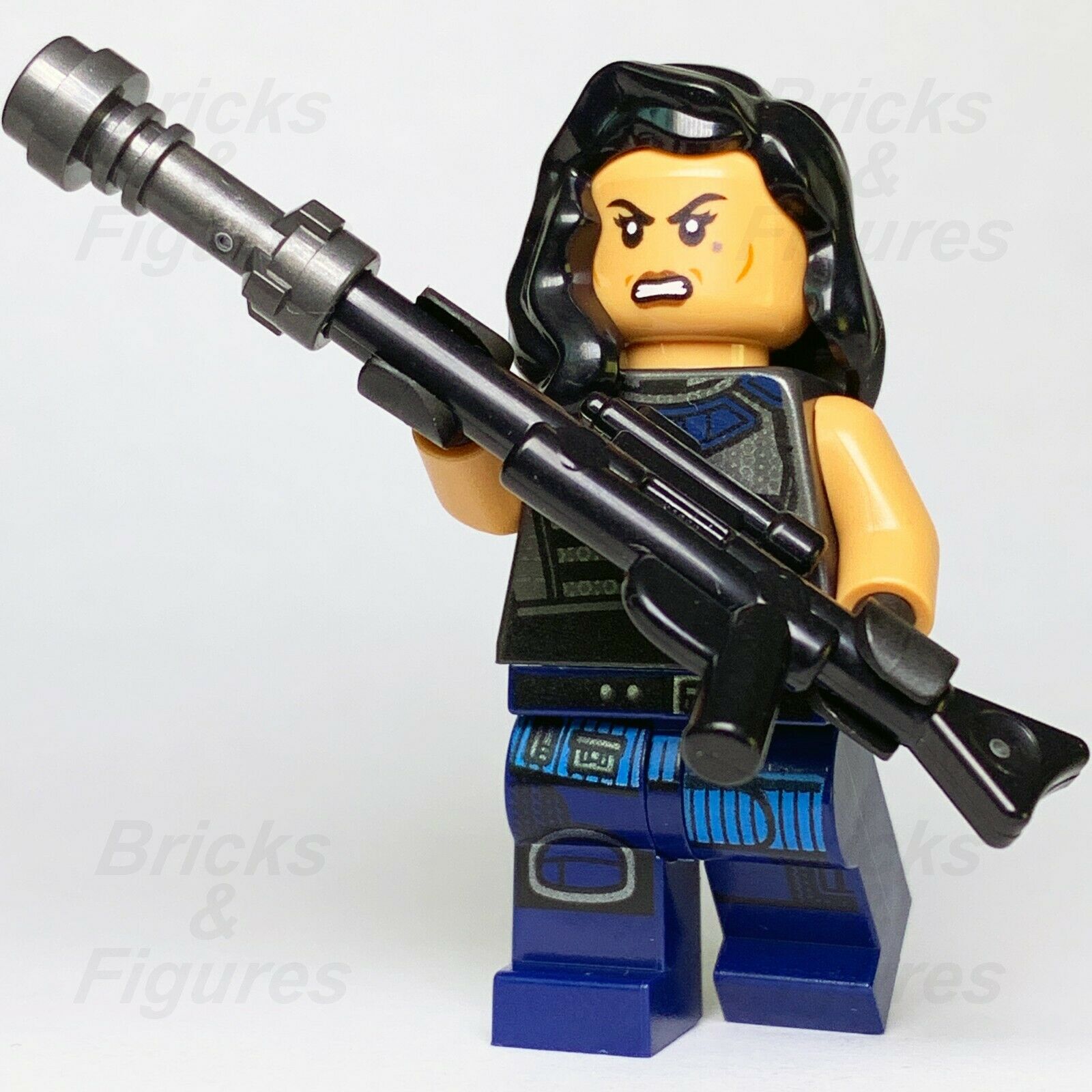 New Star Wars LEGO Cara Dune Shock Trooper The Mandalorian Minifigure 75254 - Bricks & Figures