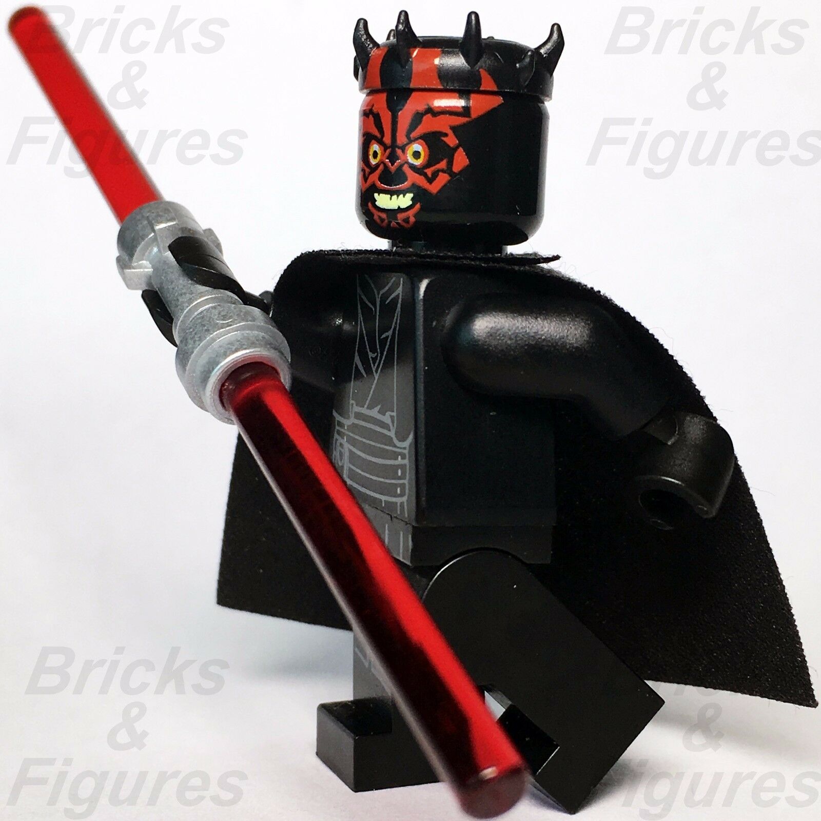 New Star Wars LEGO Darth Maul + Cape Zabrak Sith Apprentice Minifigure 75096 - Bricks & Figures