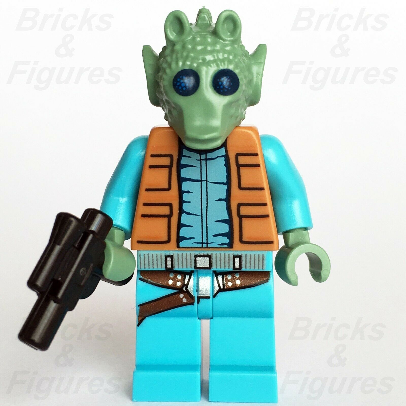 New Star Wars LEGO Greedo Rodian Bounty Hunter Tatooine Minifigure 75052 - Bricks & Figures