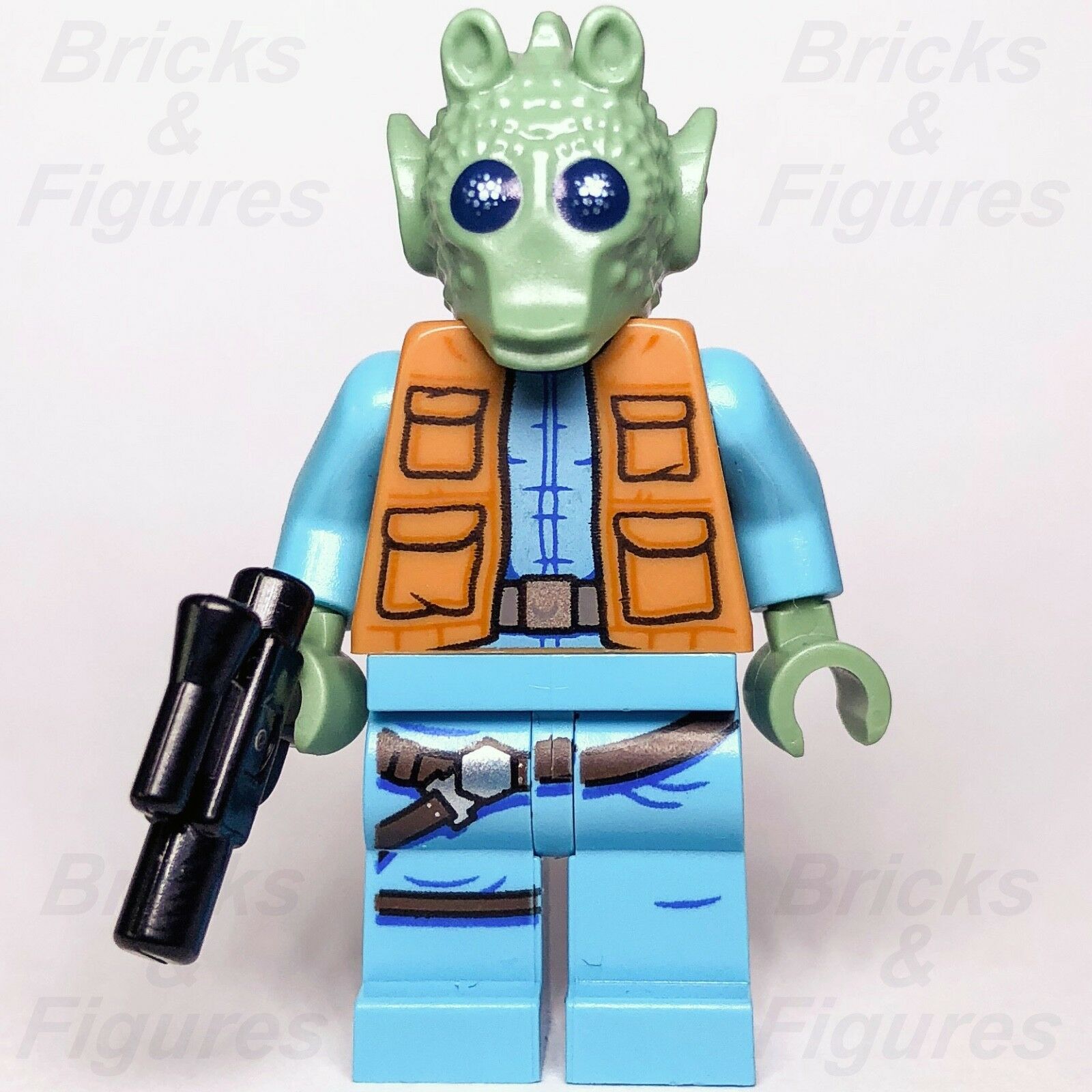 New Star Wars LEGO Greedo Rodian Bounty Hunter Tatooine Minifigure 75205 - Bricks & Figures