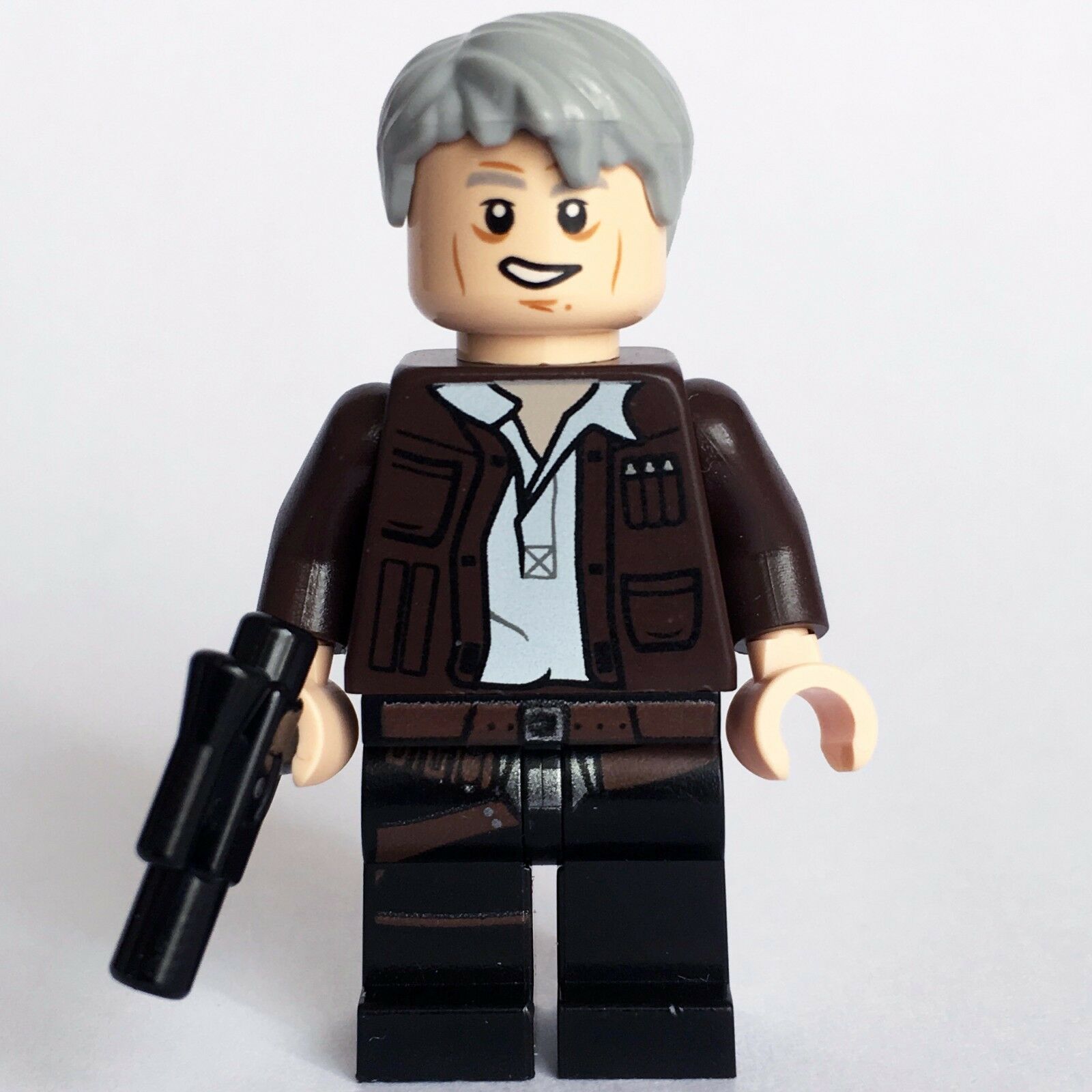 New Star Wars LEGO Han Solo Old Rebel General Force Awakens Minifigure 75105 - Bricks & Figures