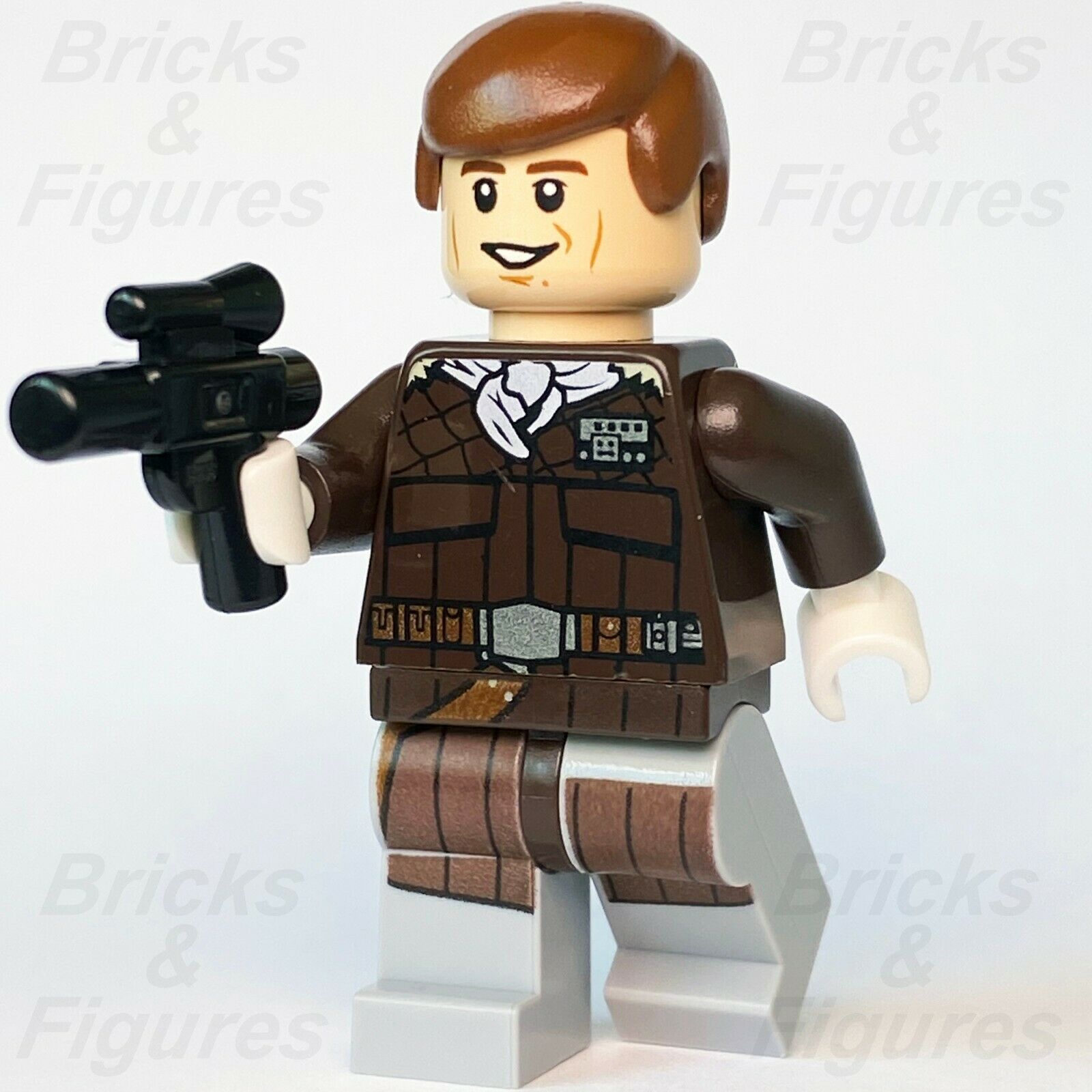 New Star Wars LEGO Han Solo Rebel Alliance Hoth Outfit Minifigure 75098 - Bricks & Figures