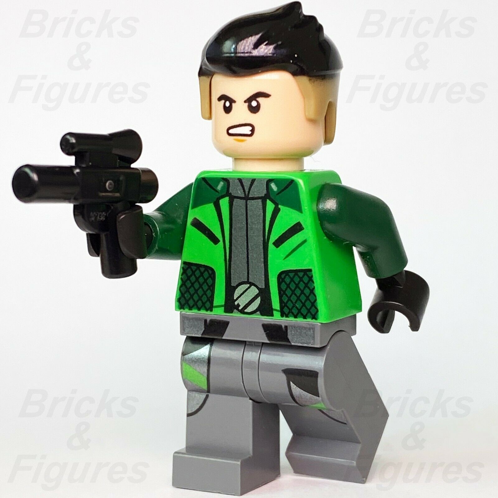 New Star Wars LEGO Kaz Xiono Military Pilot Resistance Spy Minifigure 75240 - Bricks & Figures