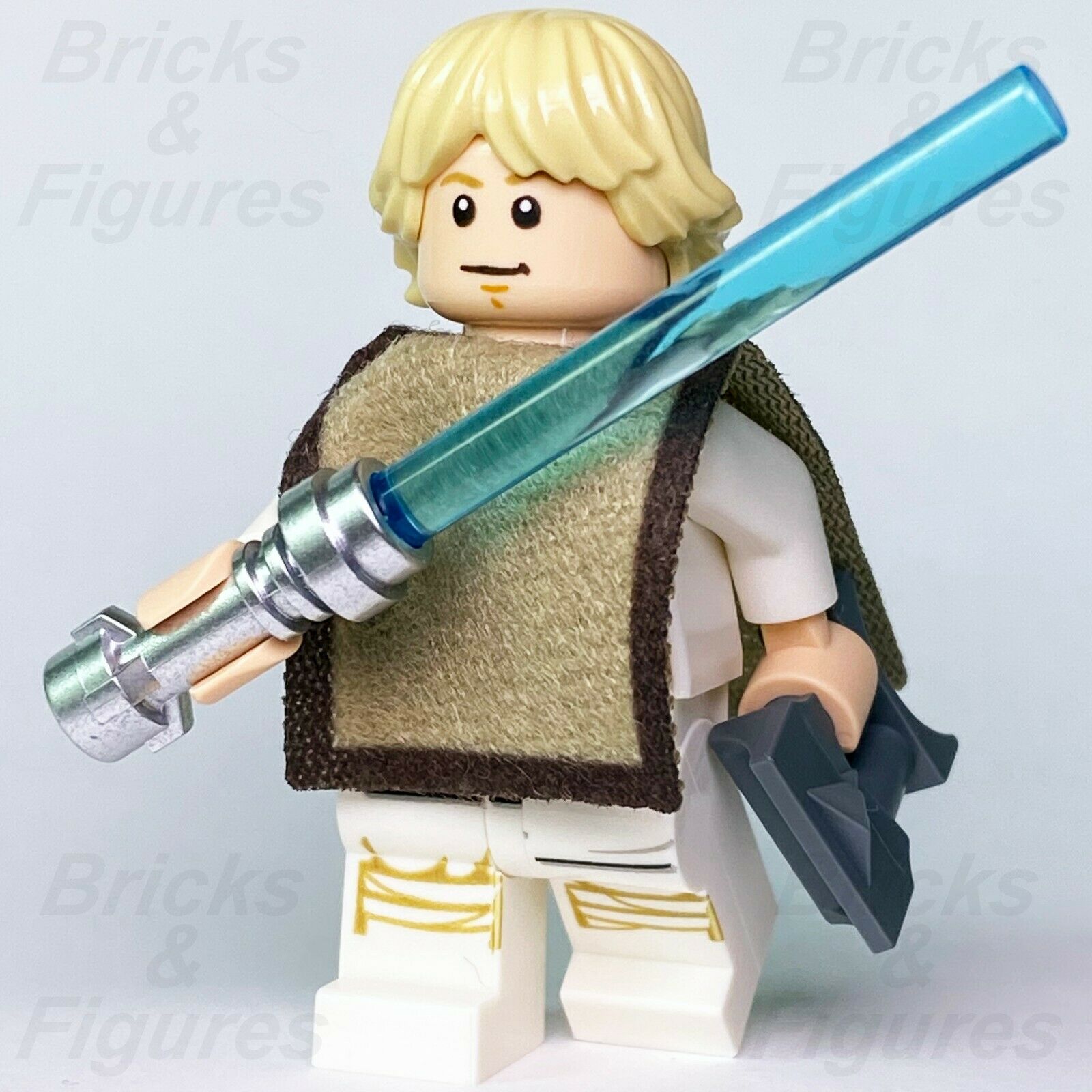 New Star Wars LEGO Luke Skywalker with Poncho Jedi Padawan Minifigure 75271 - Bricks & Figures