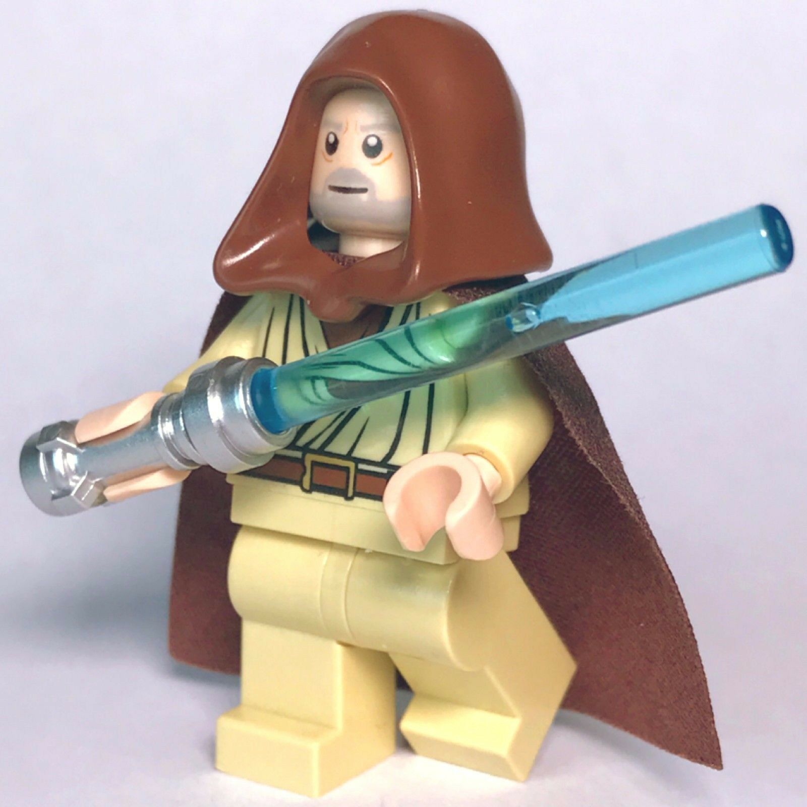 New Star Wars LEGO Obi-wan "Ben" Kenobi Jedi Master Minifigure 7965 10188 - Bricks & Figures