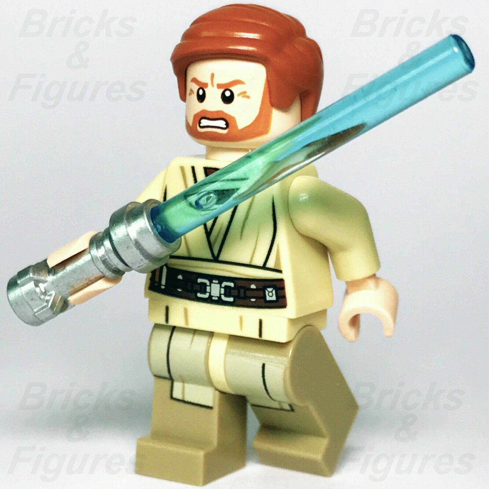 New Star Wars LEGO Obi-Wan Kenobi Jedi Master Minifigure 75040 Genuine - Bricks & Figures