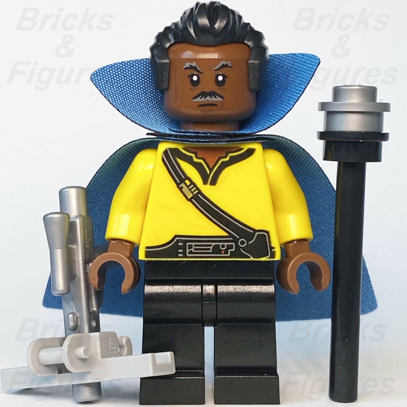 New Star Wars LEGO Old Lando Calrissian The Rise of Skywalker Minifigure 75257 - Bricks & Figures