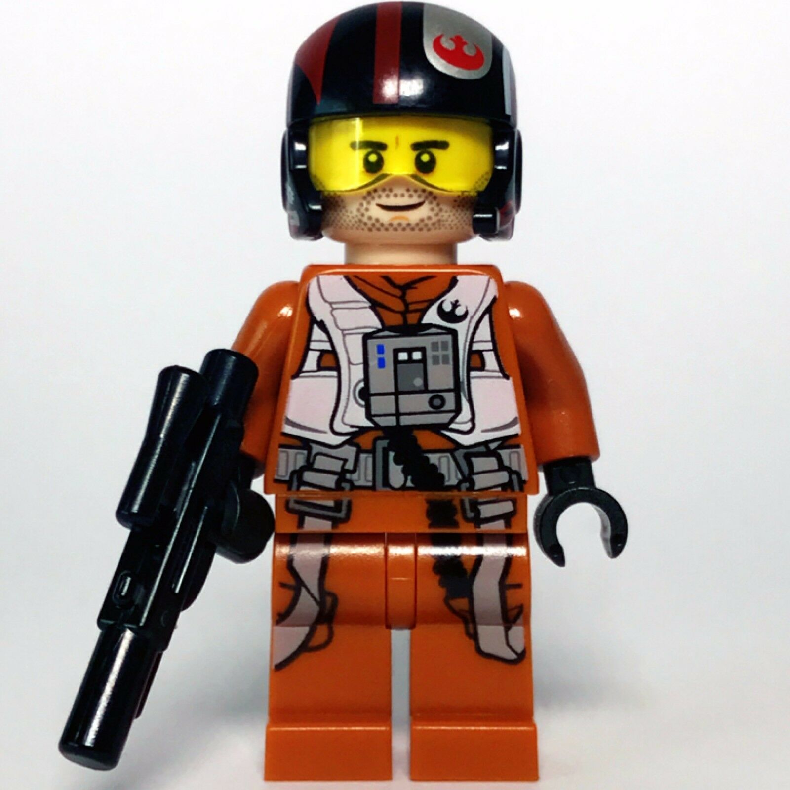 New Star Wars LEGO Poe Dameron Resistance Fighter Pilot Minifigure 75102