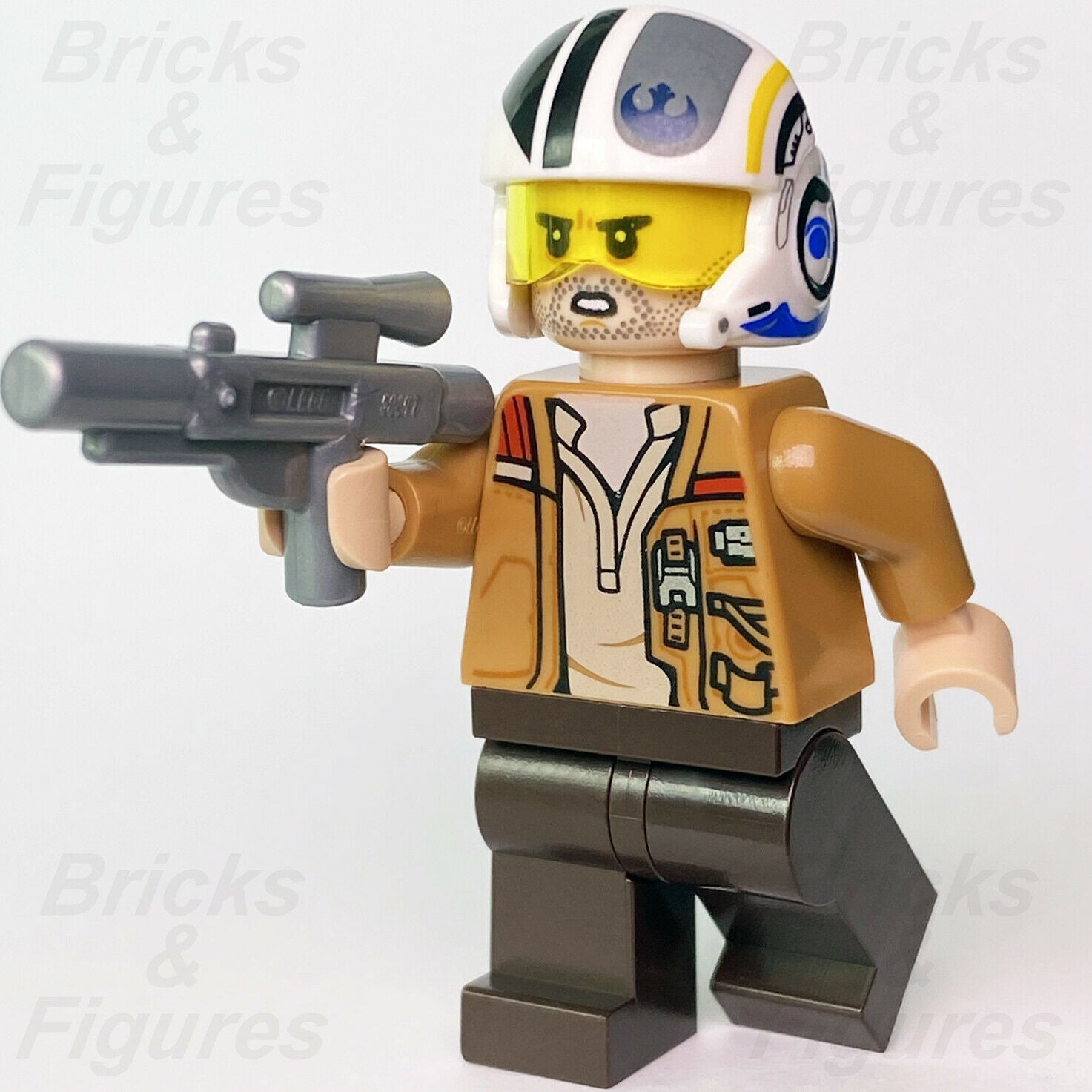 New Star Wars LEGO Poe Dameron X-Wing Pilot The Force Awakens Minifigure 75297 - Bricks & Figures