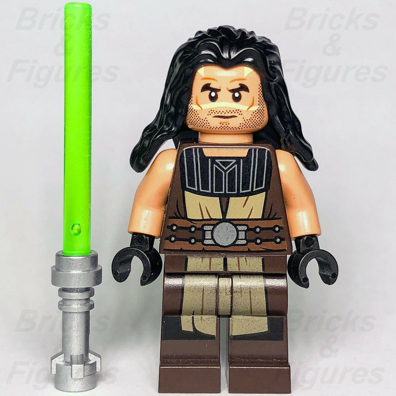 New Star Wars LEGO Quinlan Vos Jedi Master The Clone Wars Minifigure 75151 - Bricks & Figures