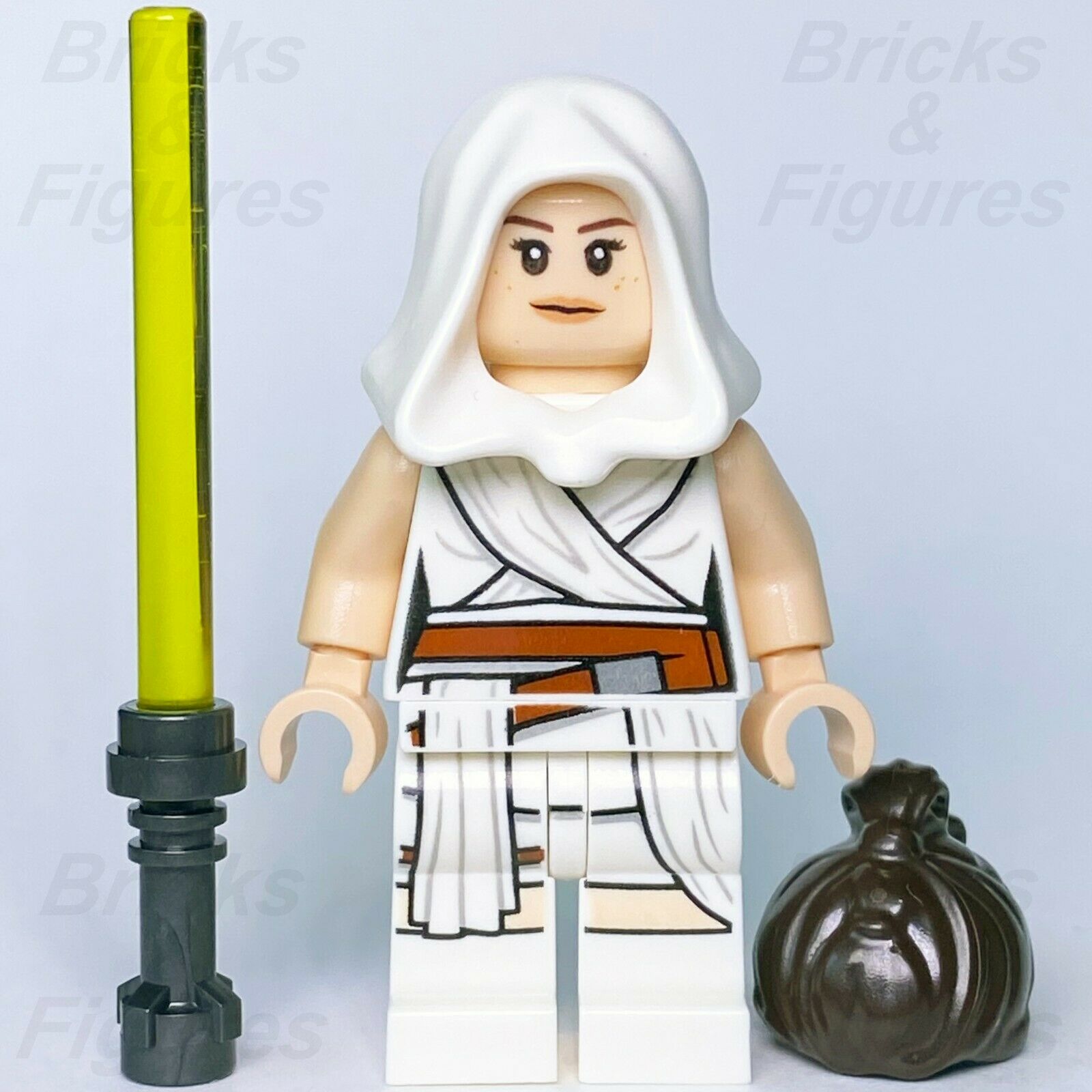New Star Wars LEGO Rey with Hood Jedi Rise of Skywalker Minifigure 75250 - Bricks & Figures