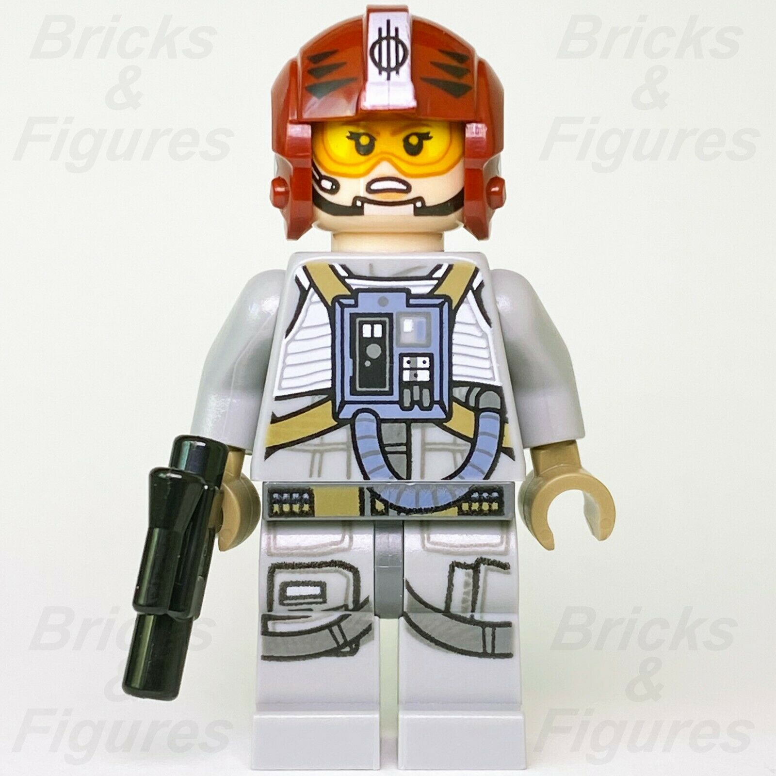 New Star Wars LEGO Sandspeeder Pilot Rebel Alliance Fighter Minifigure 75204 - Bricks & Figures