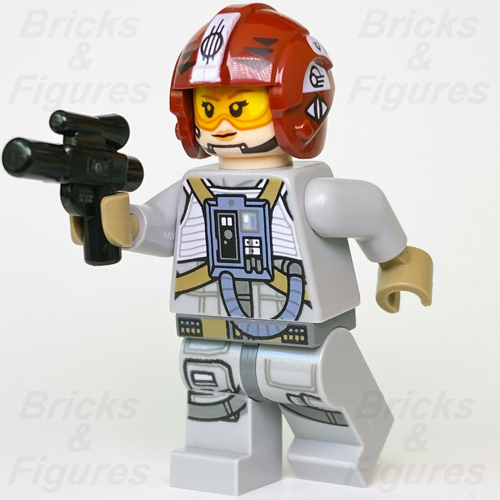 New Star Wars LEGO Sandspeeder Pilot Rebel Alliance Fighter Minifigure 75204 - Bricks & Figures