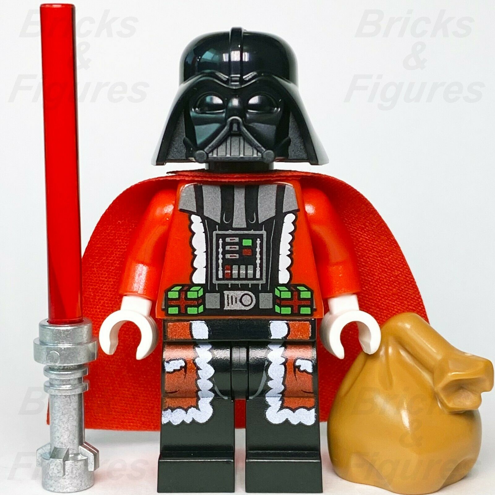 New Star Wars LEGO Santa Darth Vader Sith Father Christmas Minifigure 75056 - Bricks & Figures