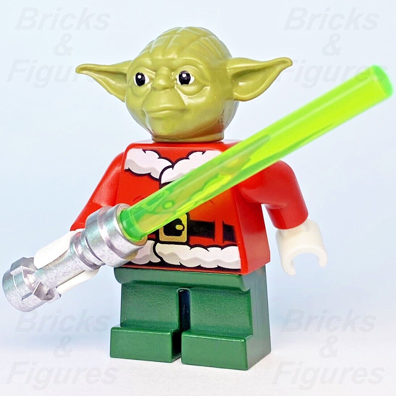 New Star Wars LEGO Yoda Jedi Master Christmas Outfit Minifigure 4002019 sw1071 - Bricks & Figures