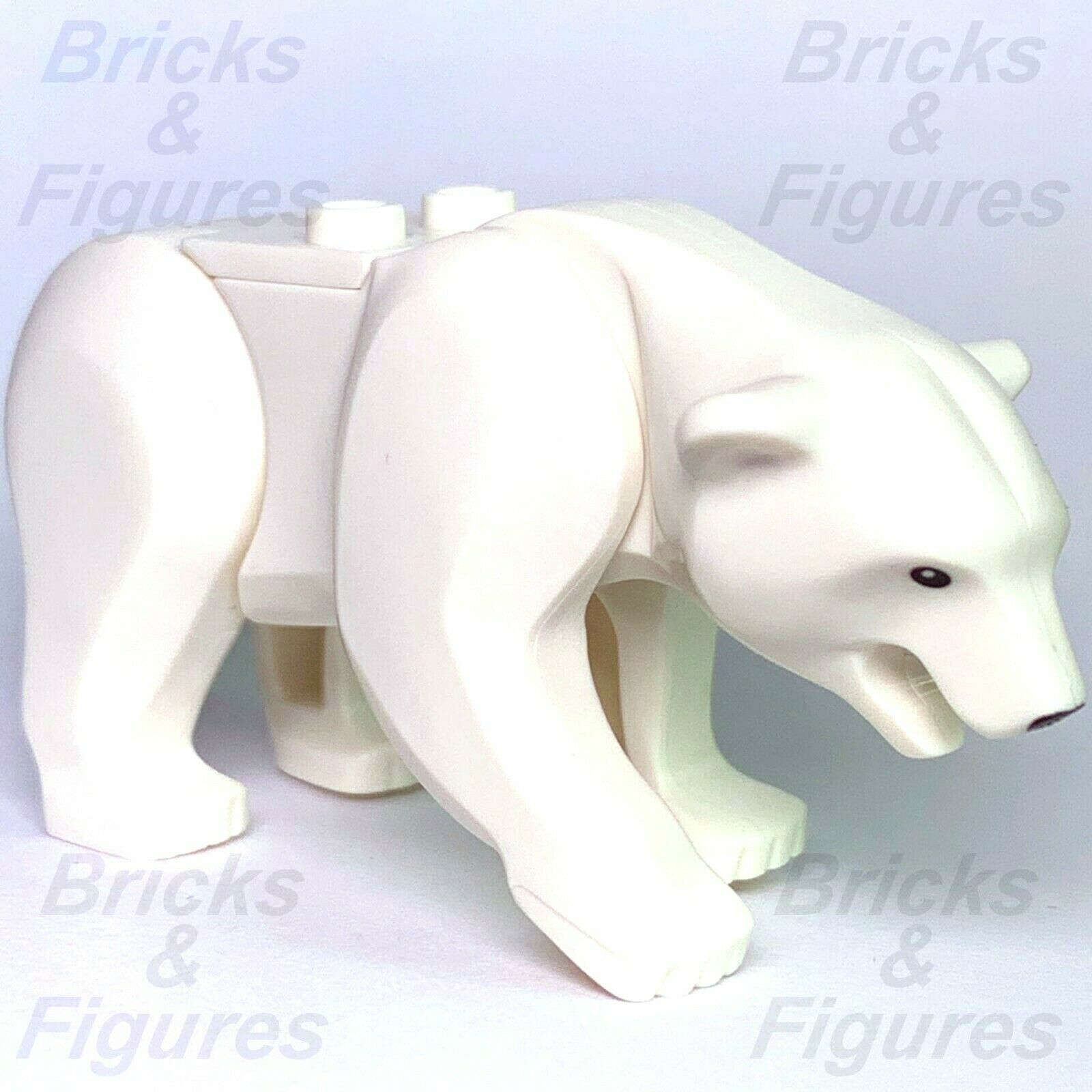 New Town City Arctic LEGO Polar Bear Animal from sets 60036 60062 60194 Genuine - Bricks & Figures