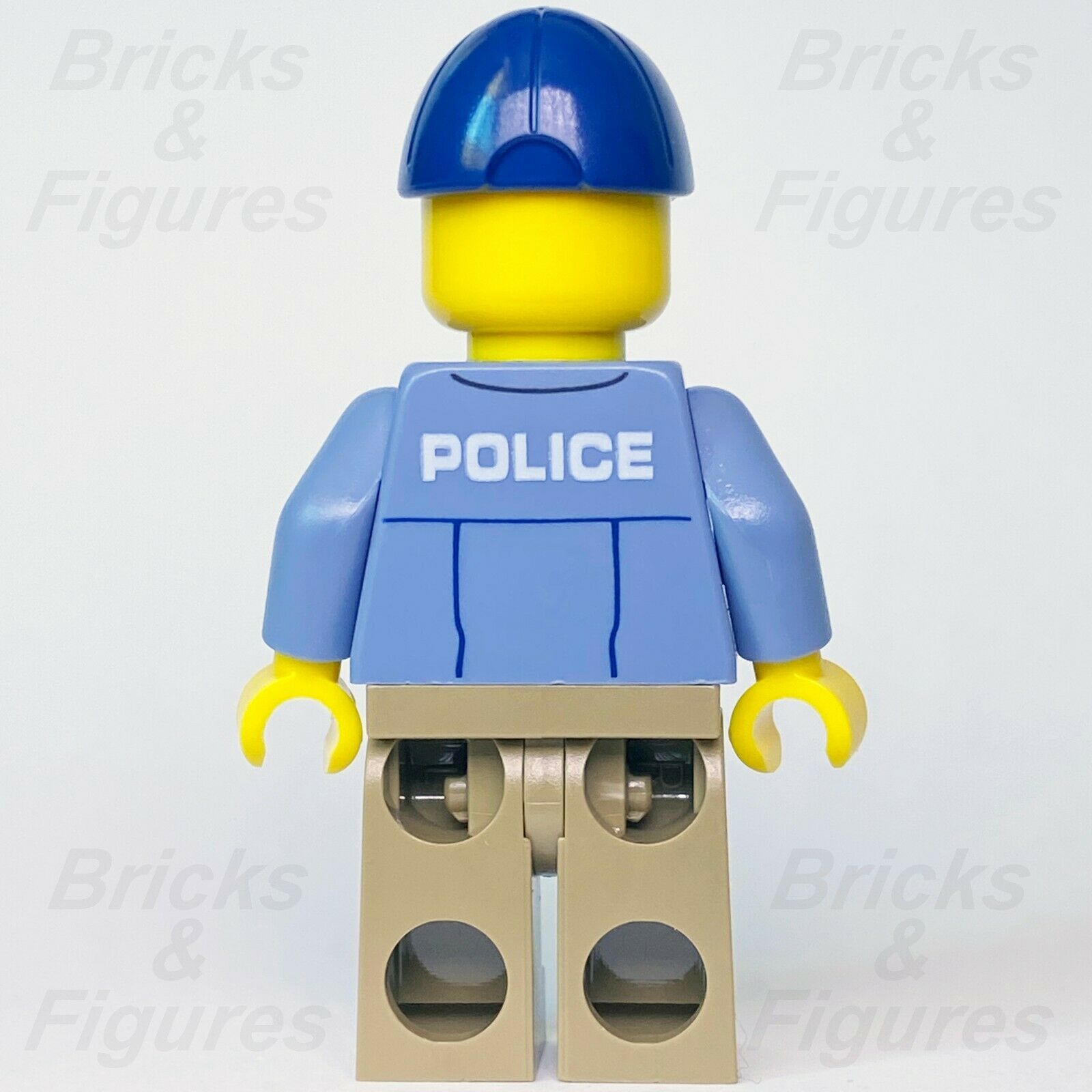 New Town City LEGO Mountain Police Officer Male with Blue Cap Minifigure 60174 - Bricks & Figures
