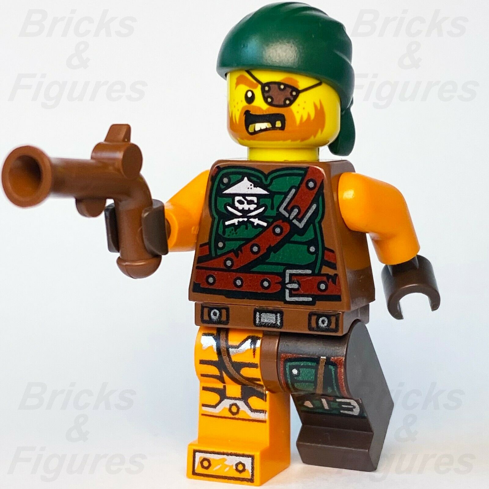 Ninjago LEGO Bucko Pirate with Gun Skybound Minifigure 70599 70605 70593 30421 - Bricks & Figures