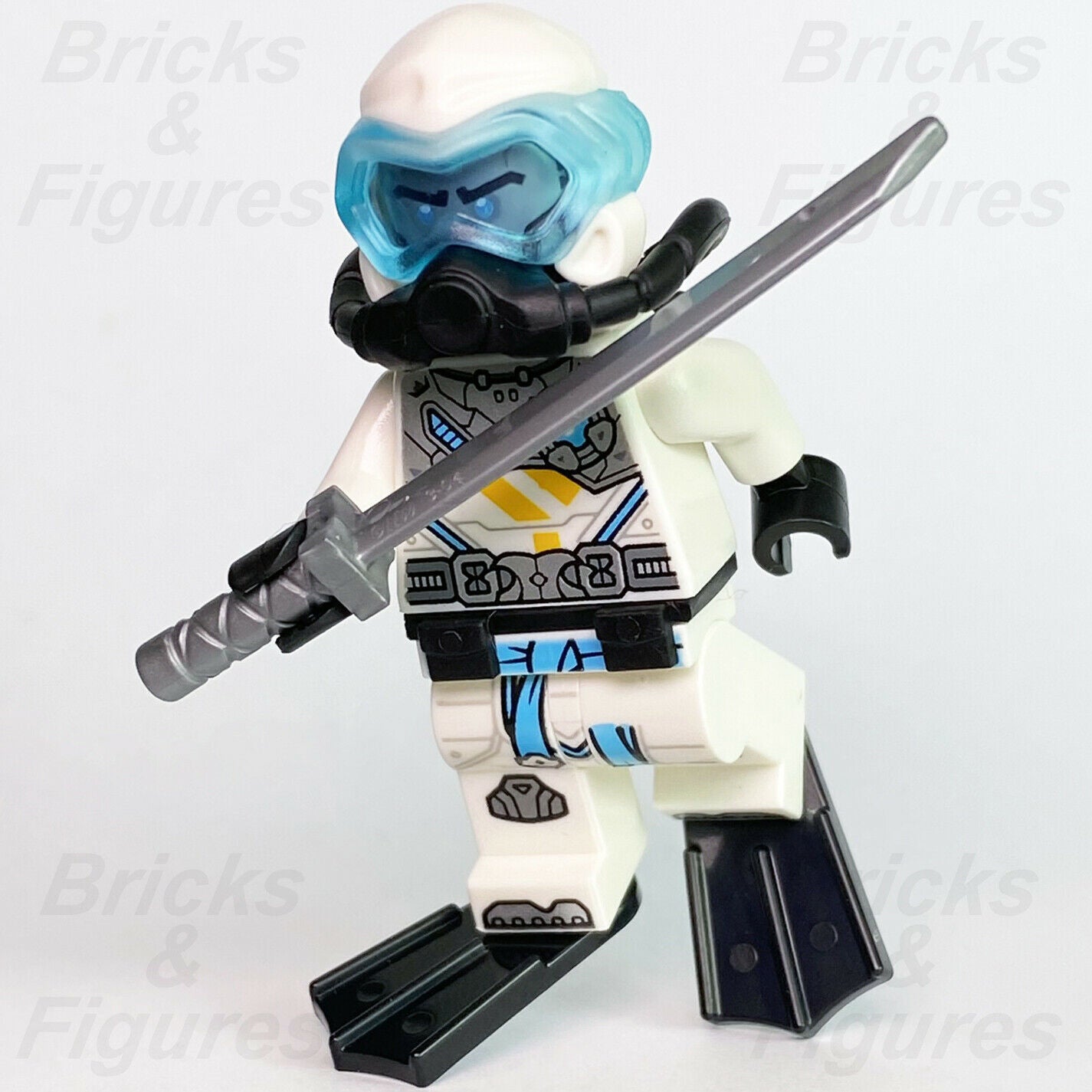 Ninjago LEGO Zane with Scuba Gear Seabound Ninja Minifigure 71756 71754 njo699 - Bricks & Figures