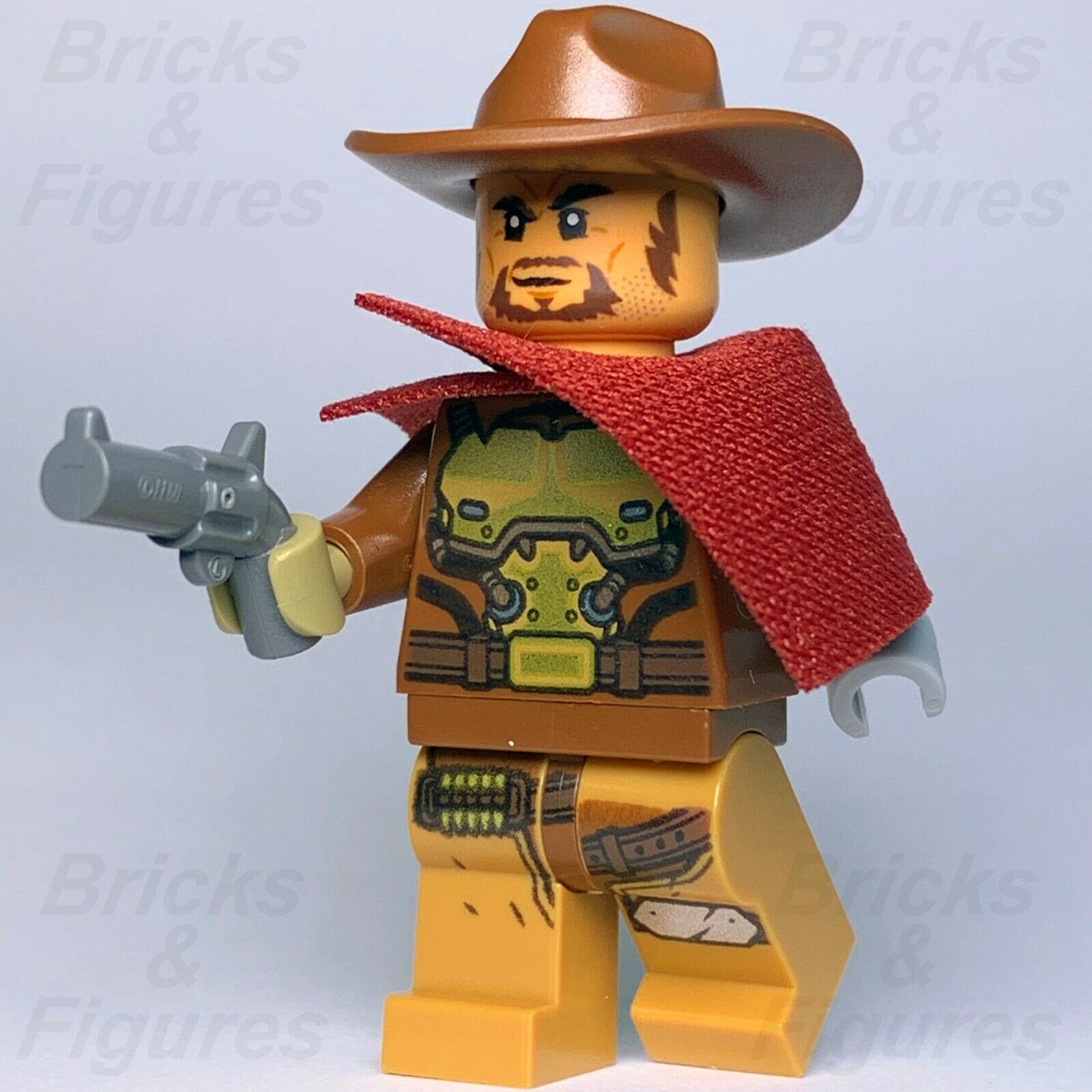 Overwatch LEGO Jesse McCree Bounty Hunter Minifigure from set 75972 Genuine - Bricks & Figures