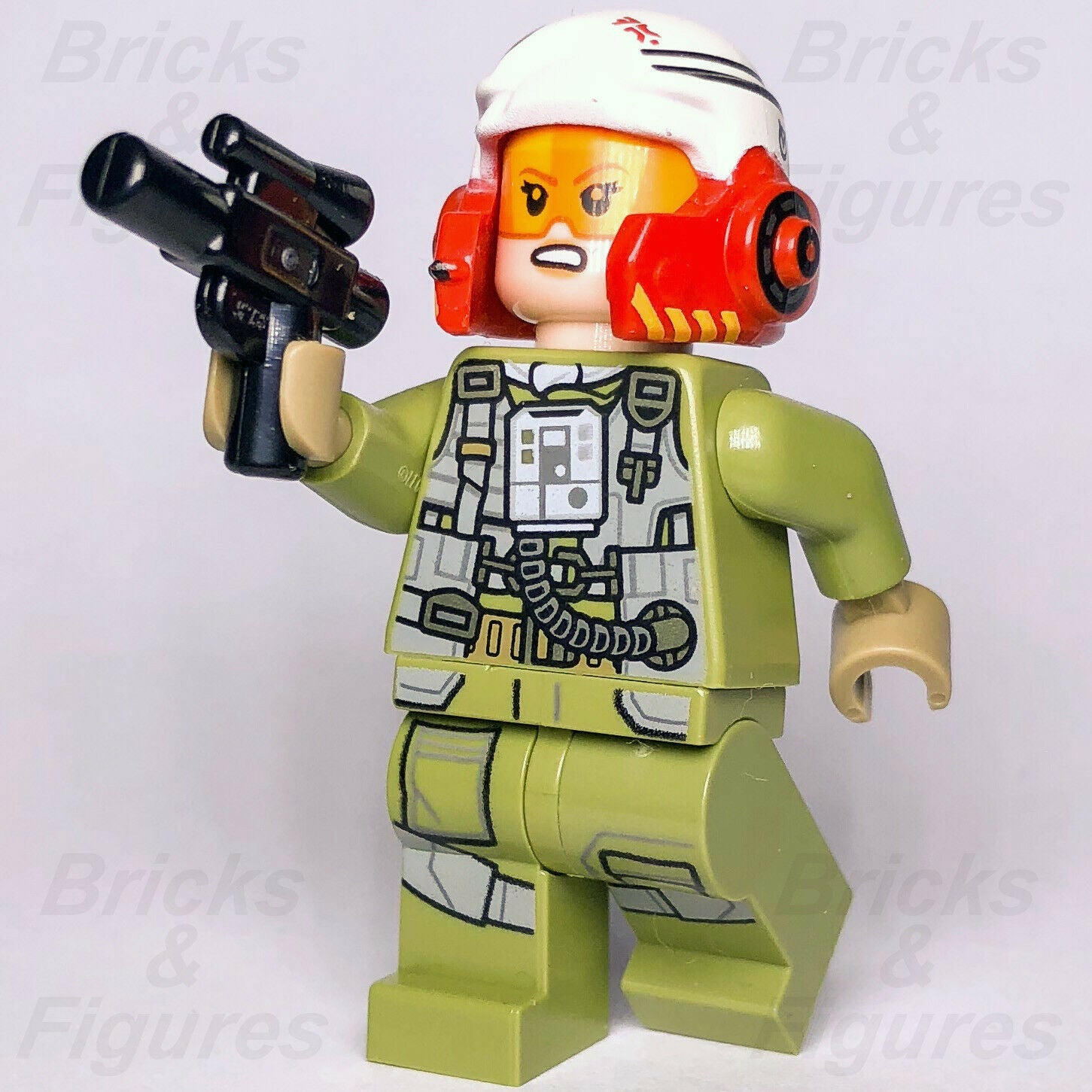 Star Wars LEGO A-Wing Pilot Tallissan 'Tallie' Lintra Last Jedi Minifig 75196 - Bricks & Figures