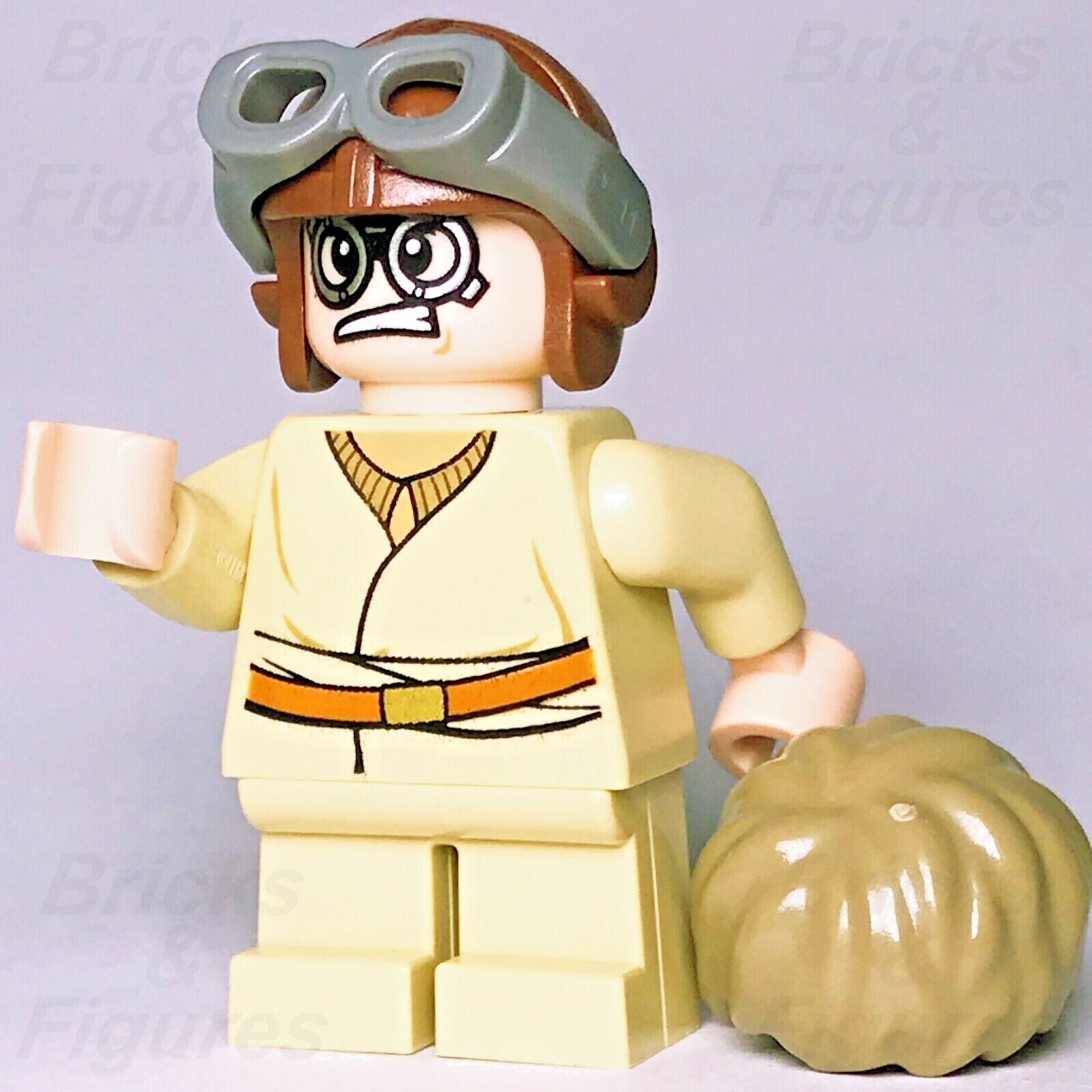 Star Wars LEGO Anakin Skywalker Young Starfighter Pilot Minifigure 7877 sw0349 - Bricks & Figures