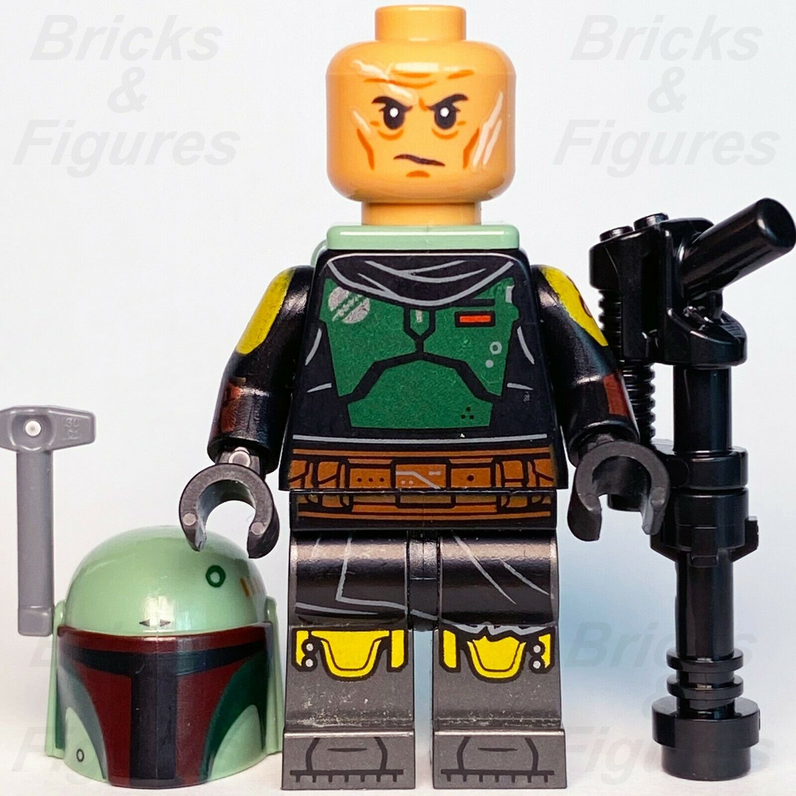 Star Wars LEGO Boba Fett with Jet Pack The Mandalorian Minifigure 75312 sw1158 - Bricks & Figures