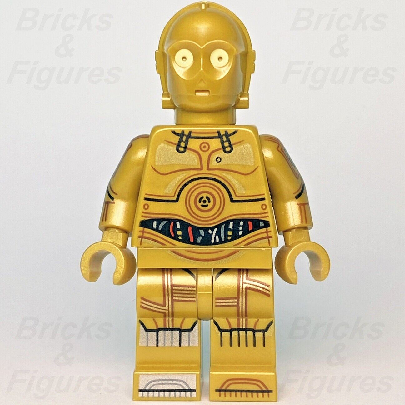 Star Wars LEGO C-3PO Protocol Droid Printed Arms Minifigure 75339 sw1201 New - Bricks & Figures
