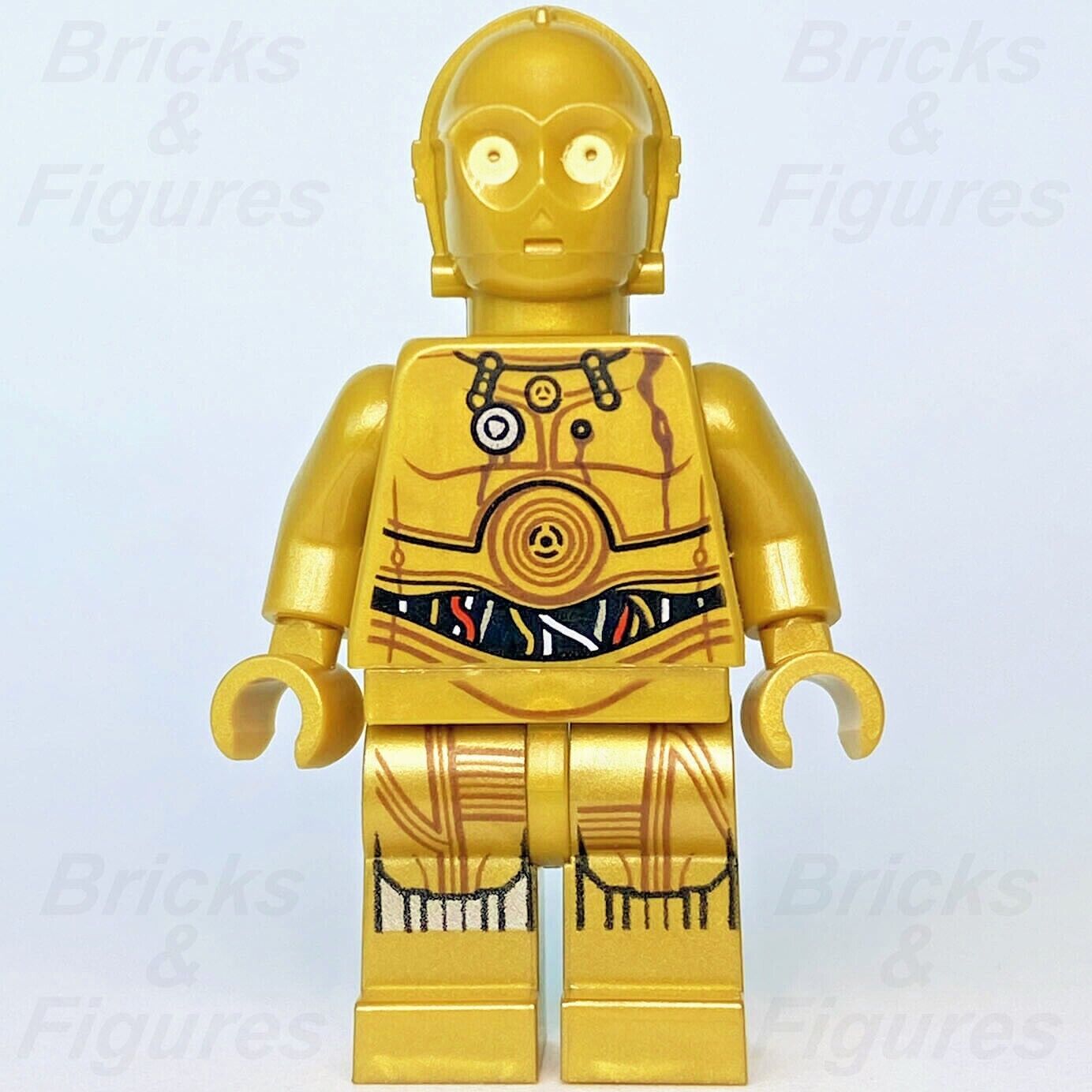 Star Wars LEGO C-3PO Protocol Droid Restraining Bolt Minifigure 75059 sw0561 - Bricks & Figures