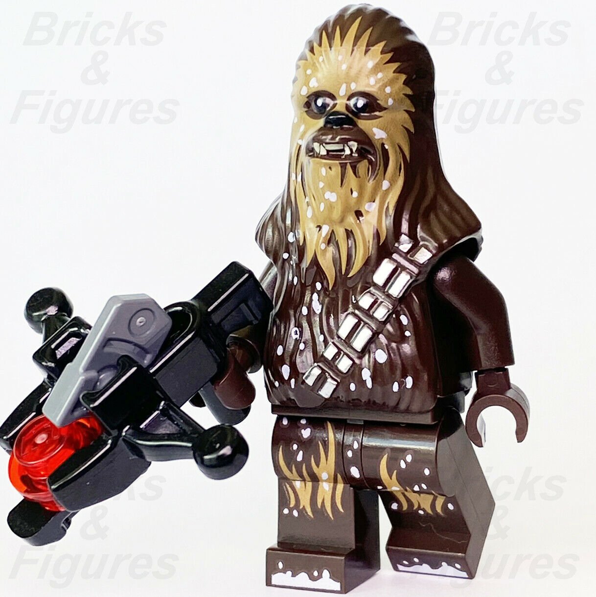 Star Wars LEGO Chewbacca Snow Markings Rebel Wookiee Minifigure 75322 sw1184 - Bricks & Figures