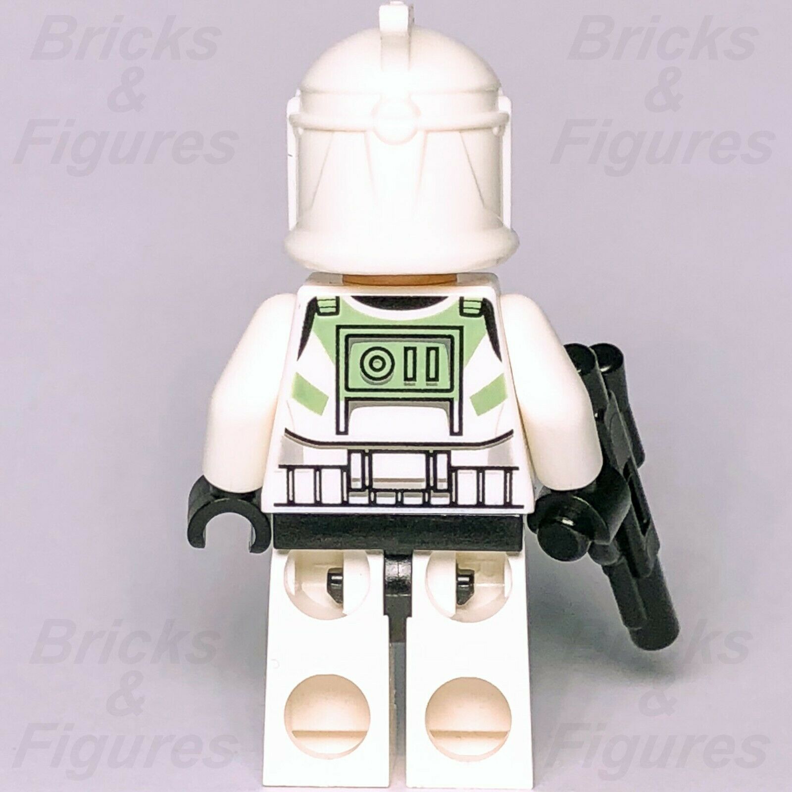 Star Wars LEGO Clone Commander Trooper Green Markings Phase 1 Minifigure 7913 - Bricks & Figures