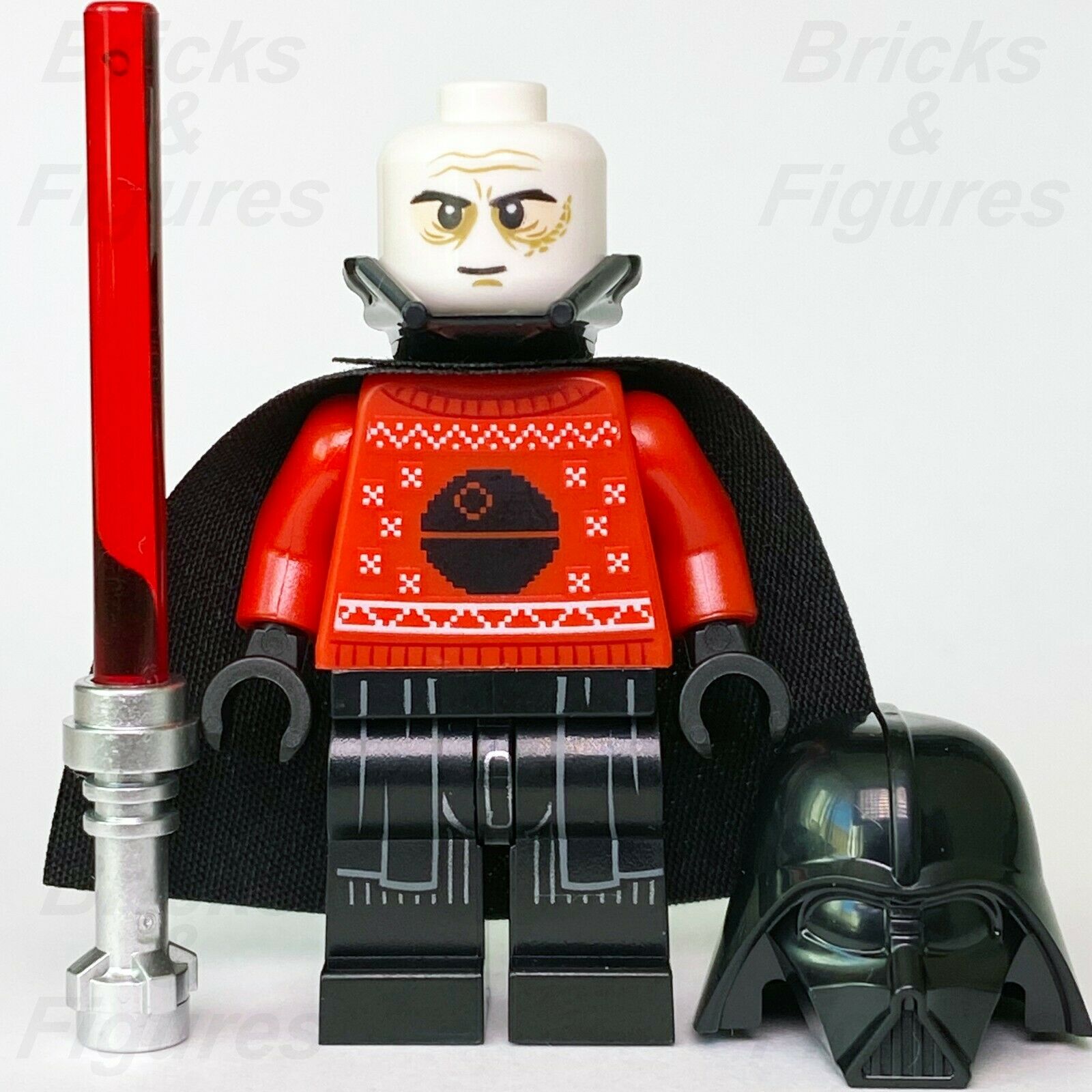 Star Wars LEGO Darth Vader with Christmas Sweater Death Star Minifigure 75279 - Bricks & Figures