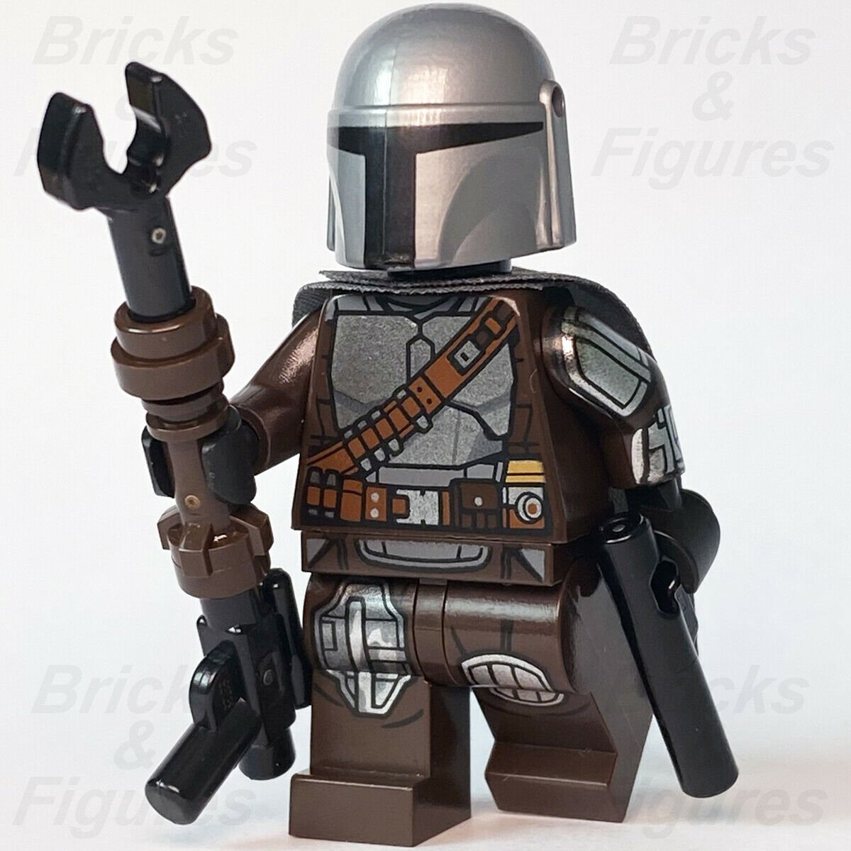 Star Wars LEGO Din Djarin "Mando" in Beskar The Mandalorian Minifigure 75299 - Bricks & Figures