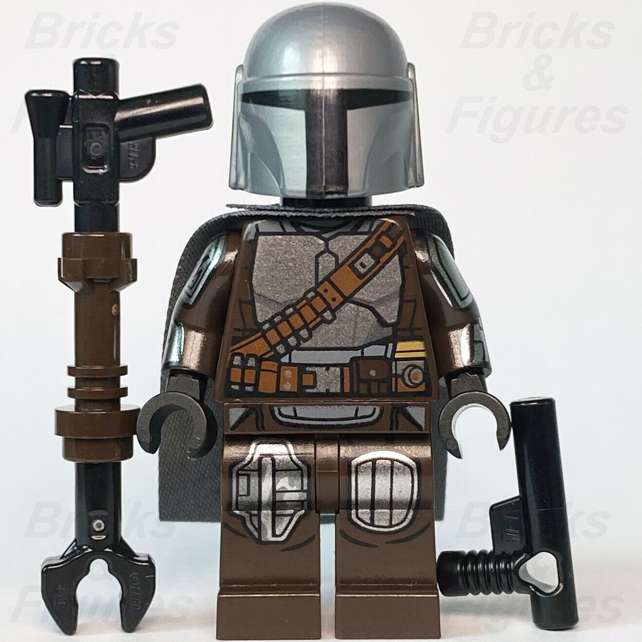 Star Wars LEGO Din Djarin "Mando" in Beskar The Mandalorian Minifigure 75299 - Bricks & Figures